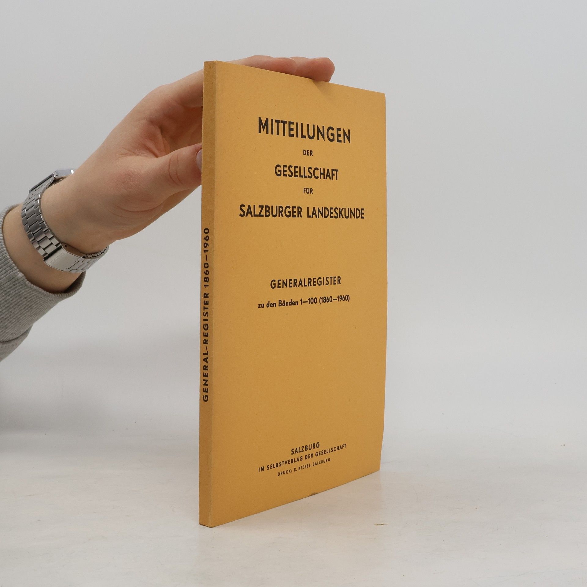 Wilfried Keplinger Mitteilungen der Gesellschaft für Salzburger Landeskunde