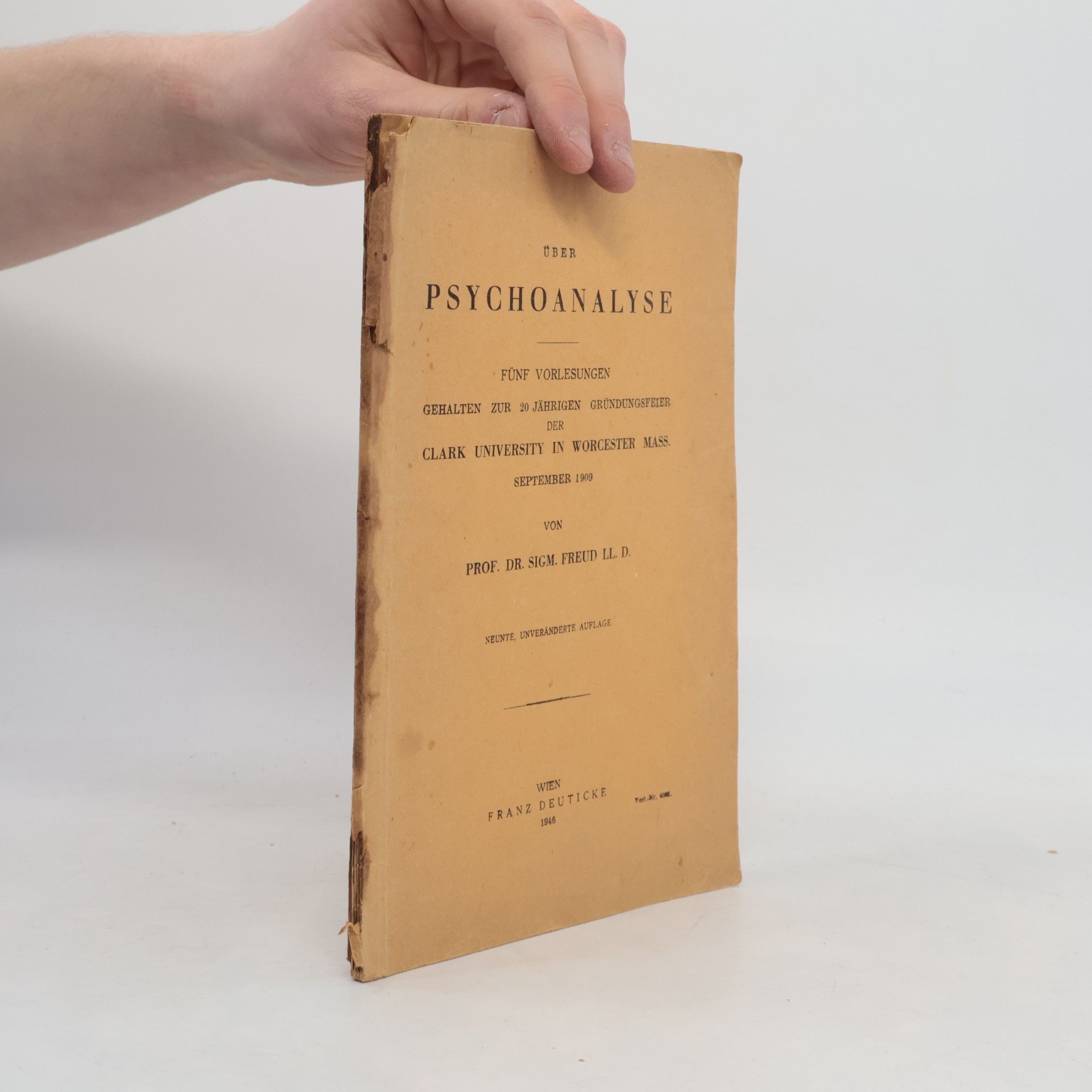 Sigmund Freud Über Psychoanalyse