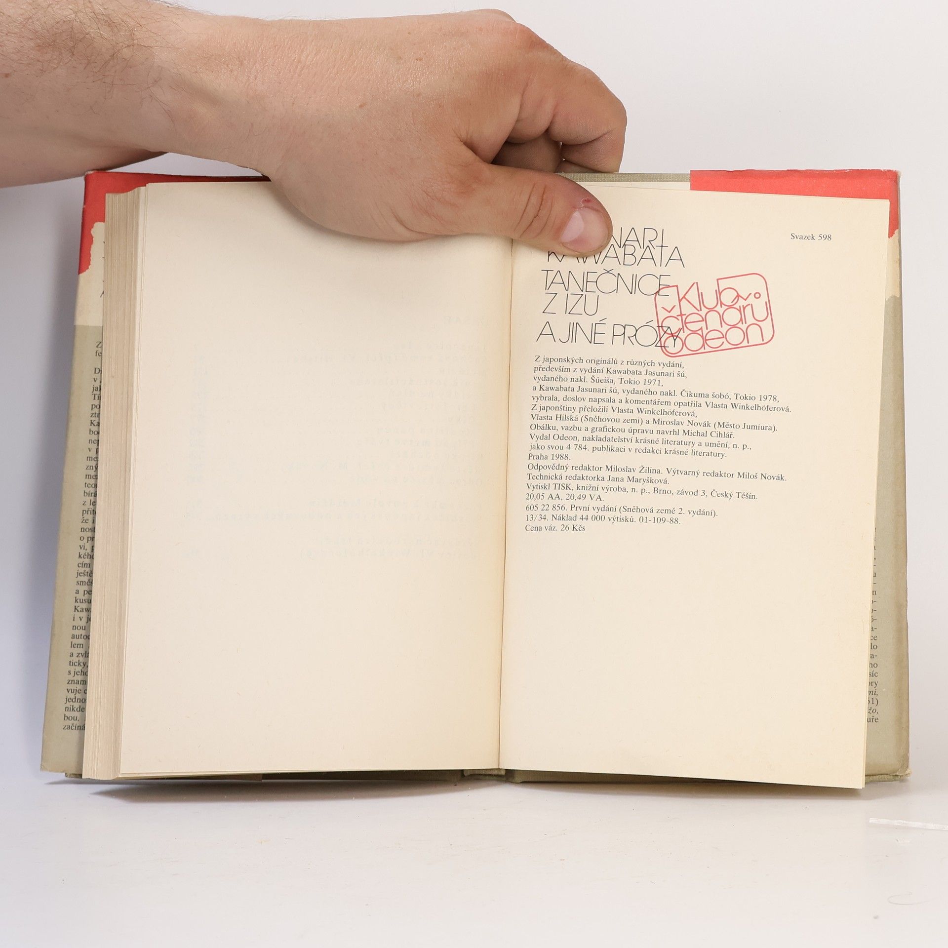 Jasunari Kawabata Tanečnice z Izu a jiné prózy