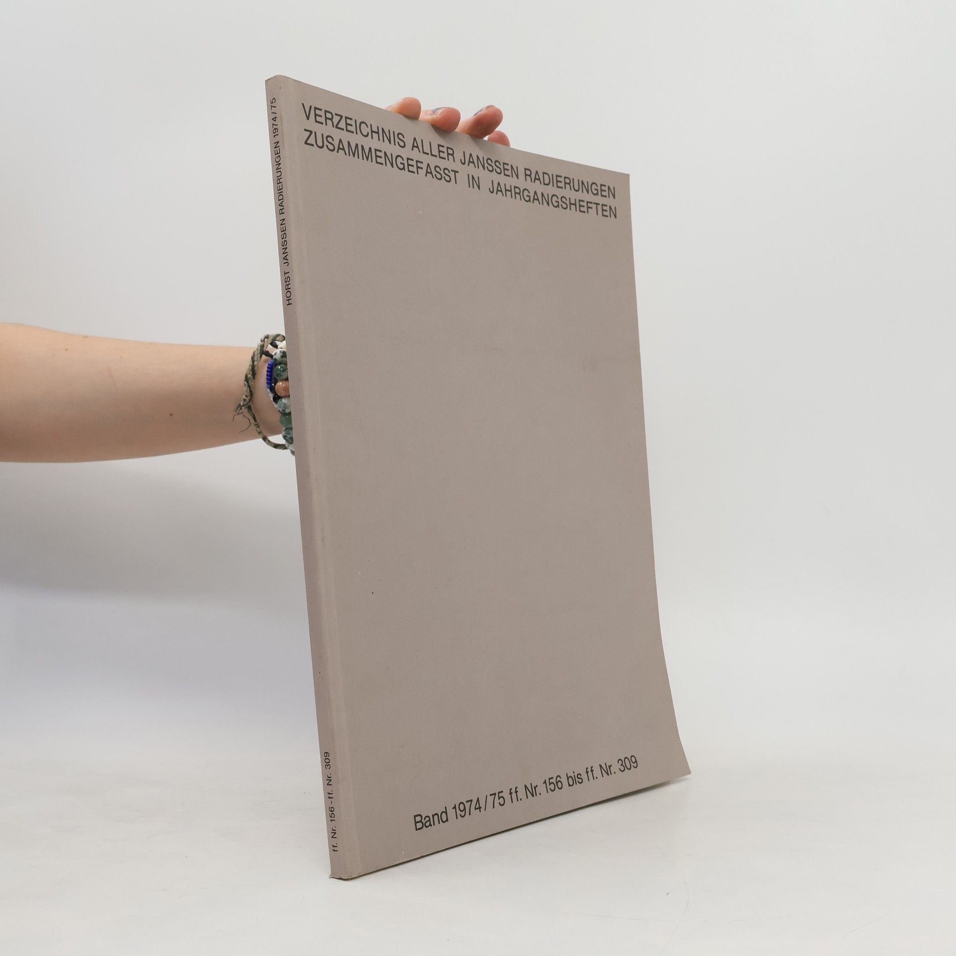 Verzeichnis aller Janssen-Radierungen zusammengefasst in Jahrgangsheften