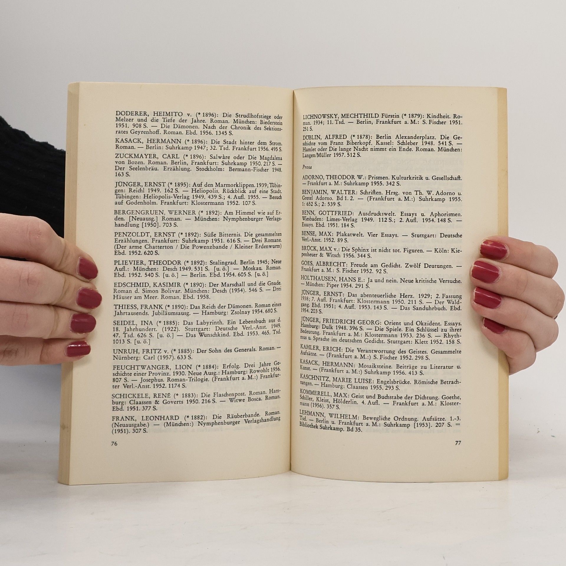 Hanns W. Eppelsheimer Bibliothek eines geistig interessierten Deutschen