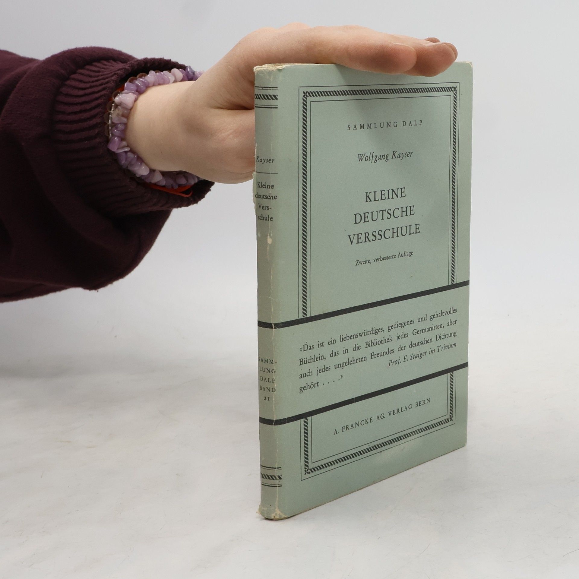 Wolfgang Kayser Kleine Deutsche Versschule