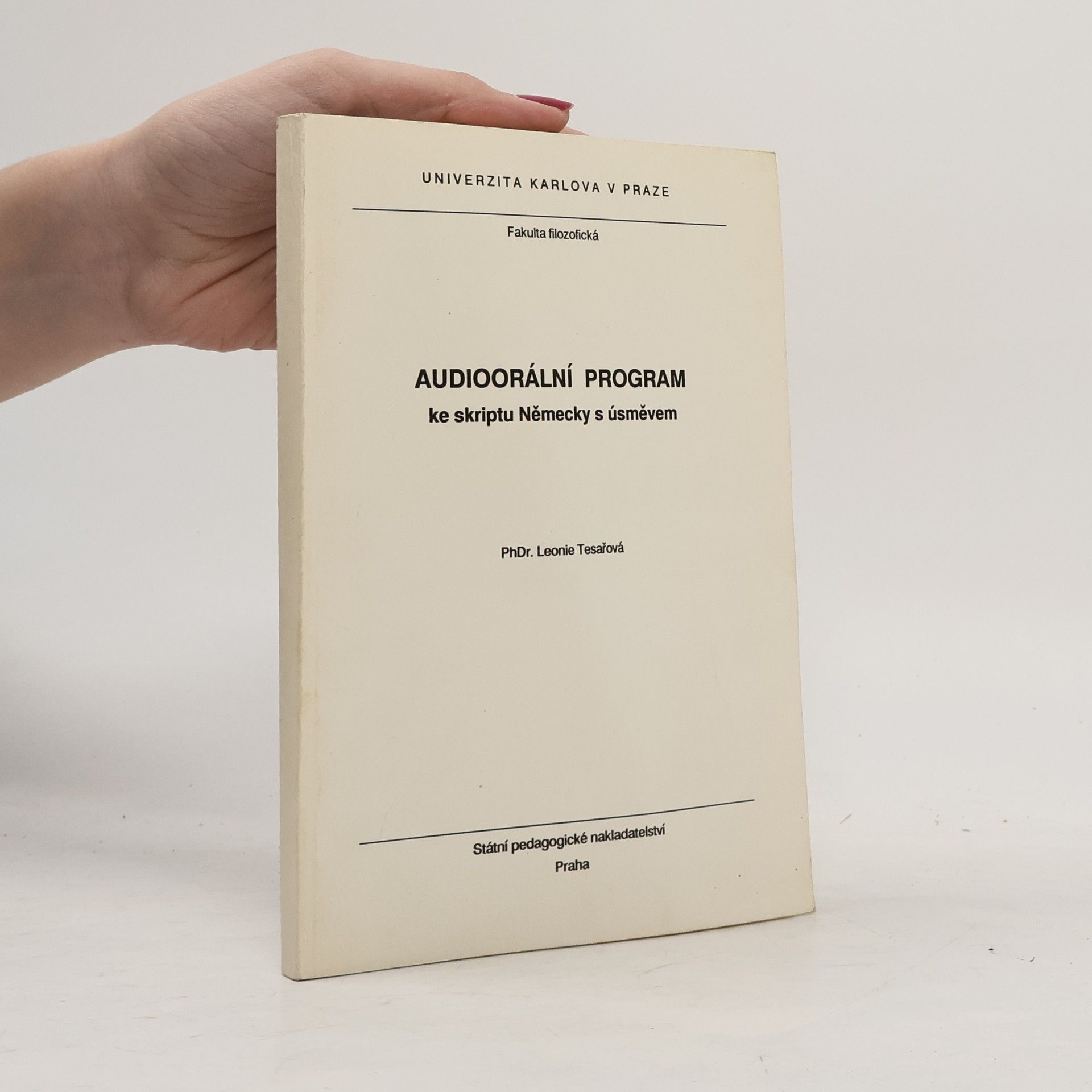Lea Tesařová Audioorální program ke skriptu Německy s úsměvem
