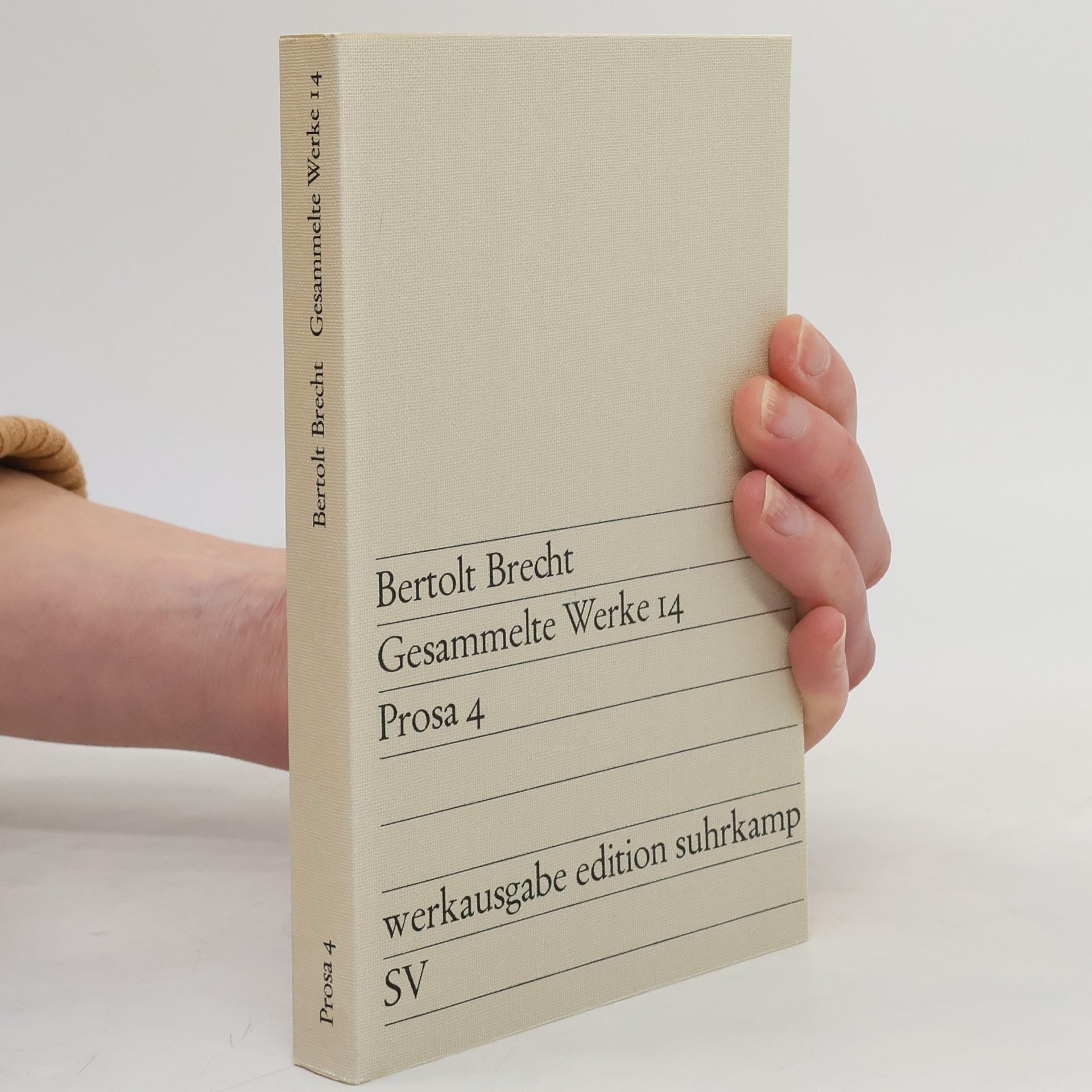 Bertolt Brecht Gesammelte Werke 14. Prosa 4