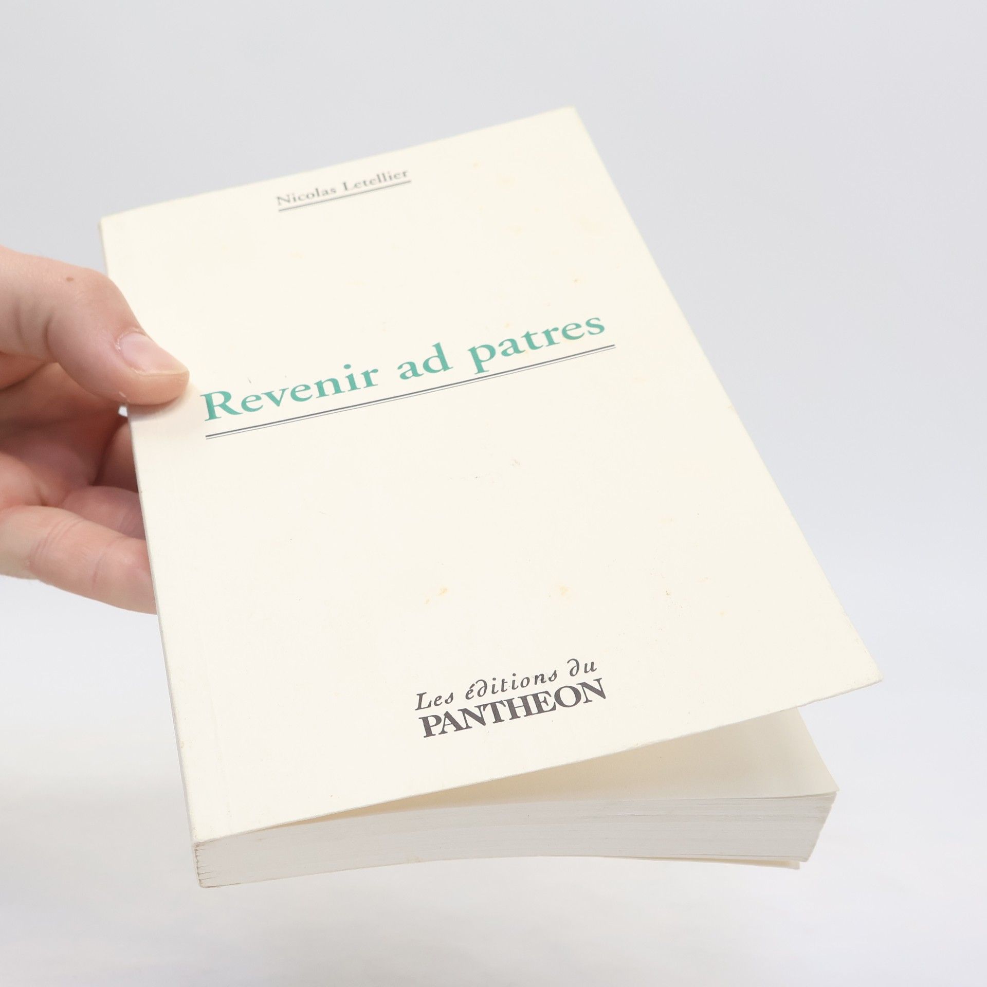 Nicolas Letellier Revenir ad patres