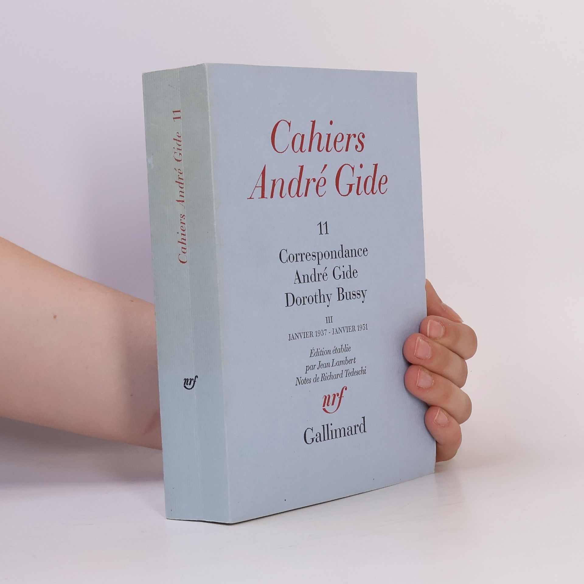 Dorothy Bussy Cahiers André Gide 11