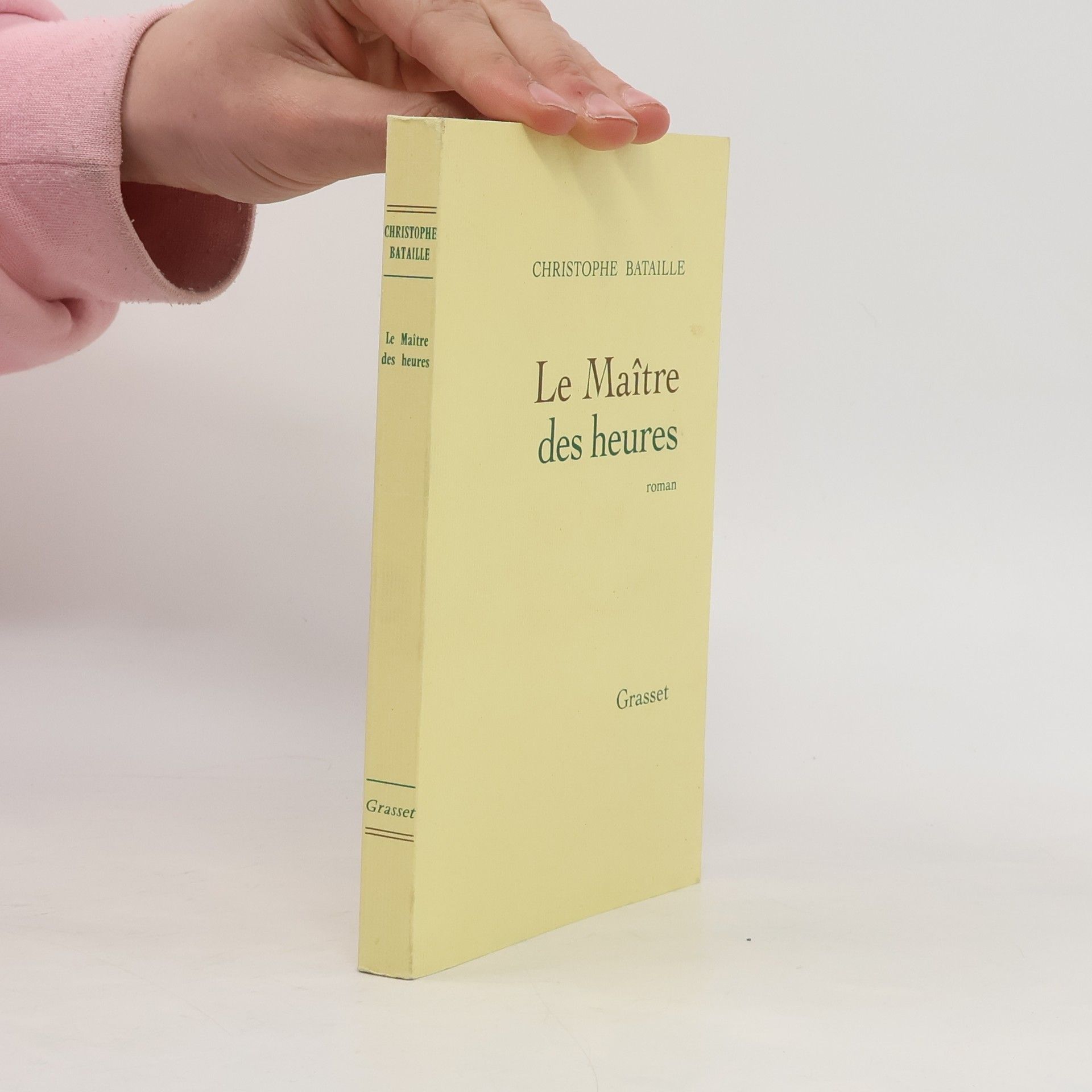 Christophe Bataille Le Maître des heures