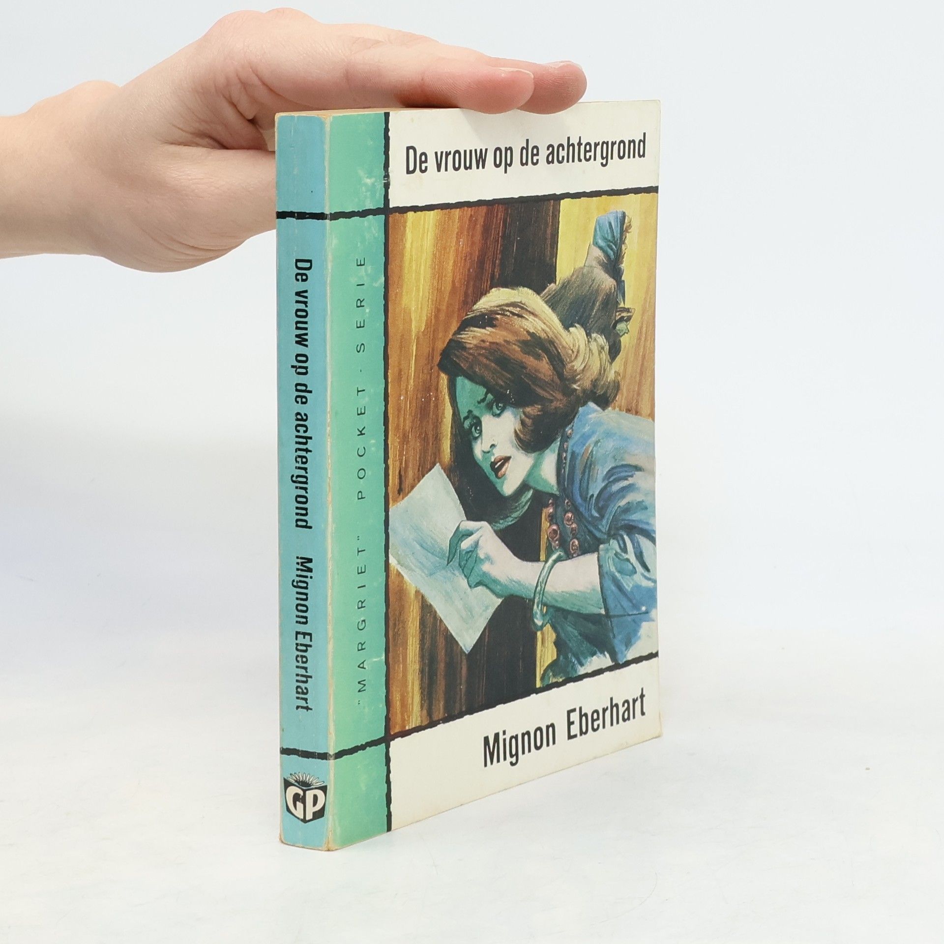 Mignon Good Eberhart De vroup op de achtergrond