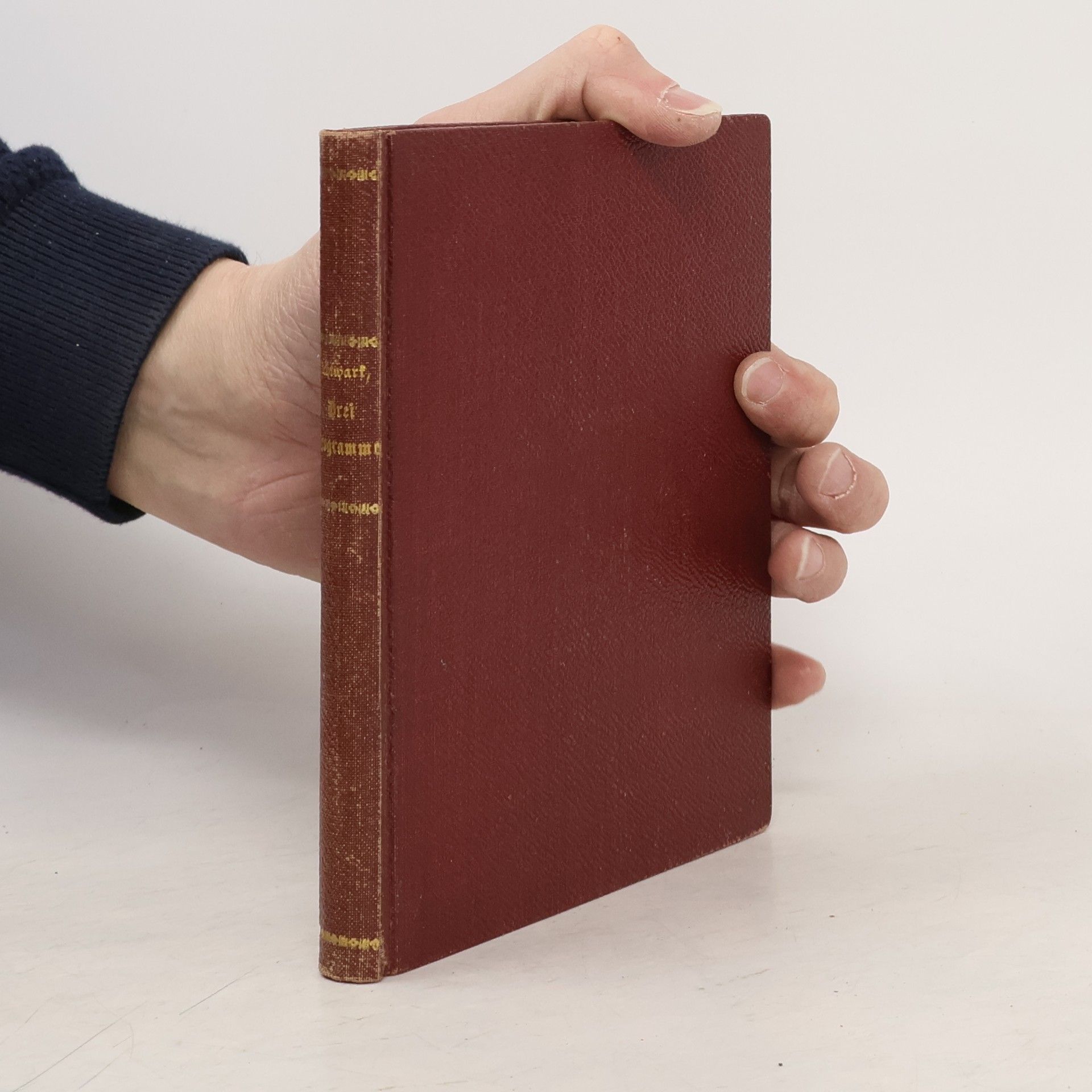 Alfred Lichtwark Drei Programme