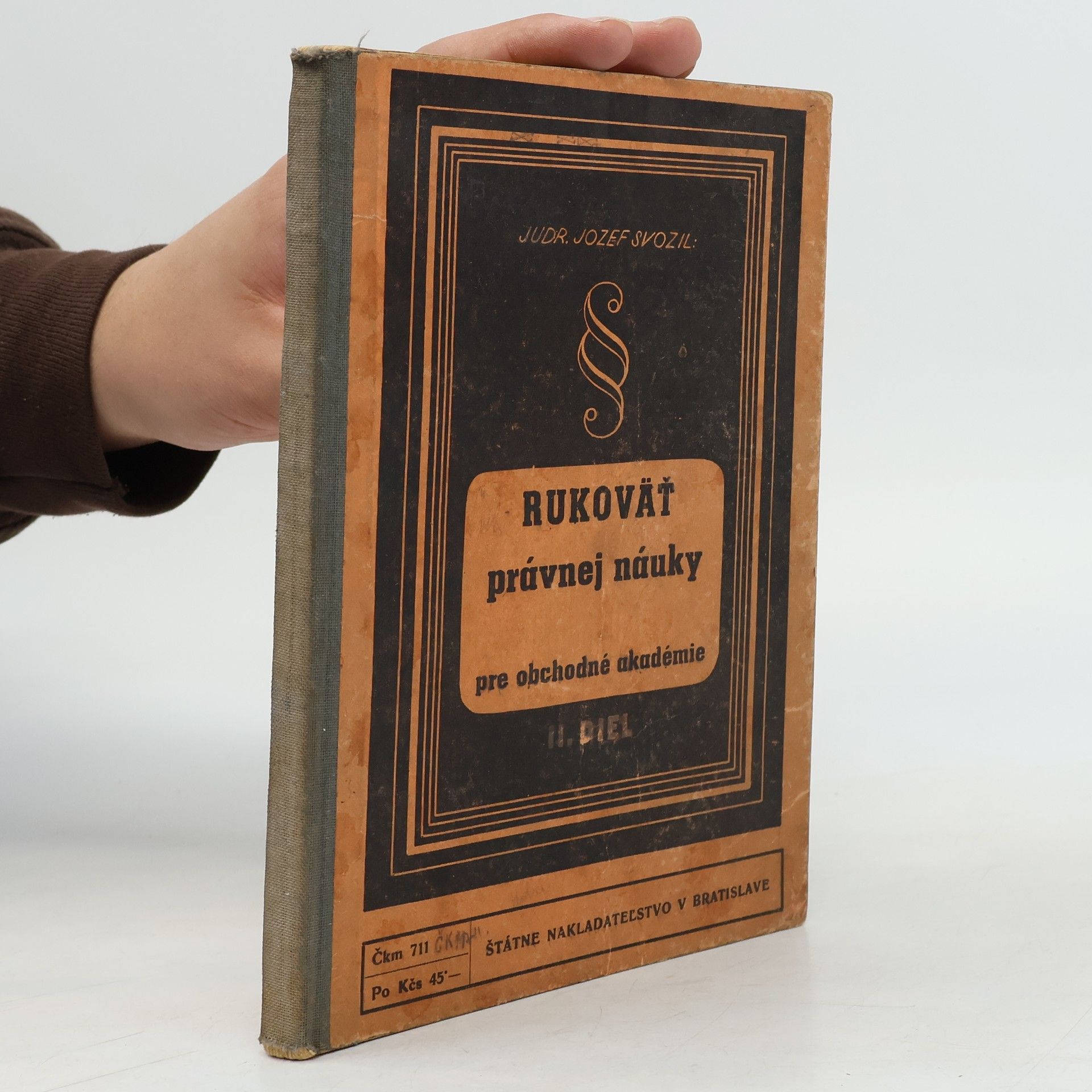 Jozef Svozil Rukoväť právnej náuky pre obchodné akadémie