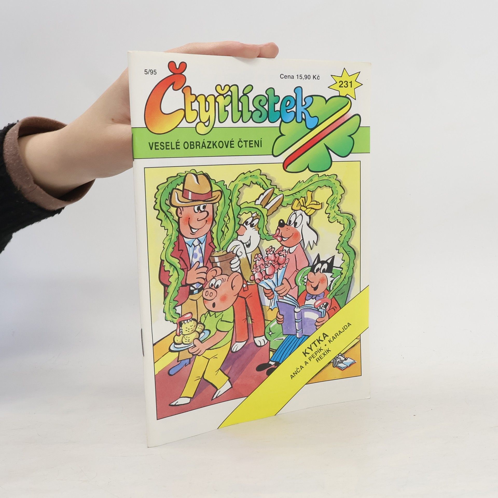 Ljuba Štíplová Čtyřlístek 231, 5/1995. Kytka
