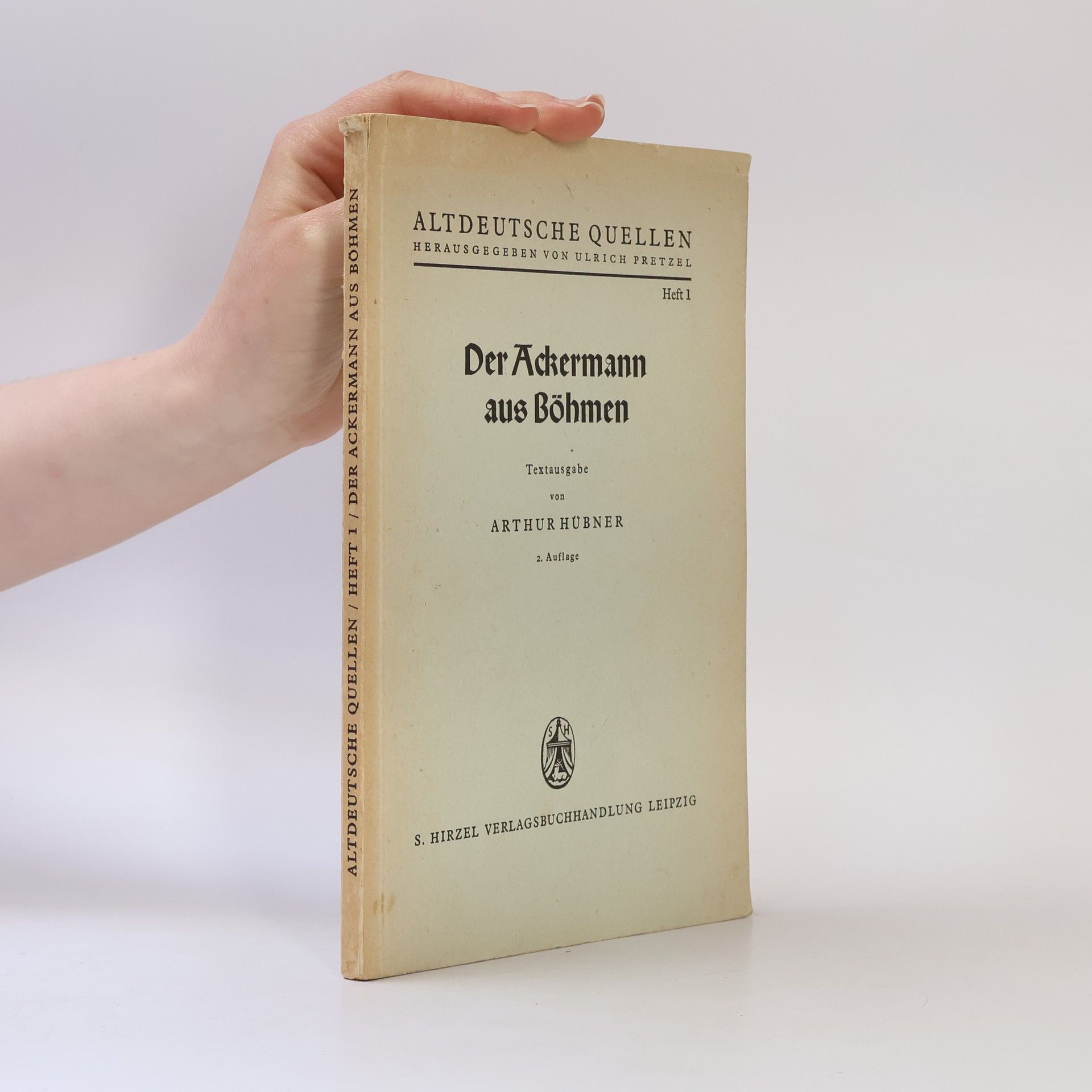 Arthur Hübner  Der Äckermann aus Böhmen