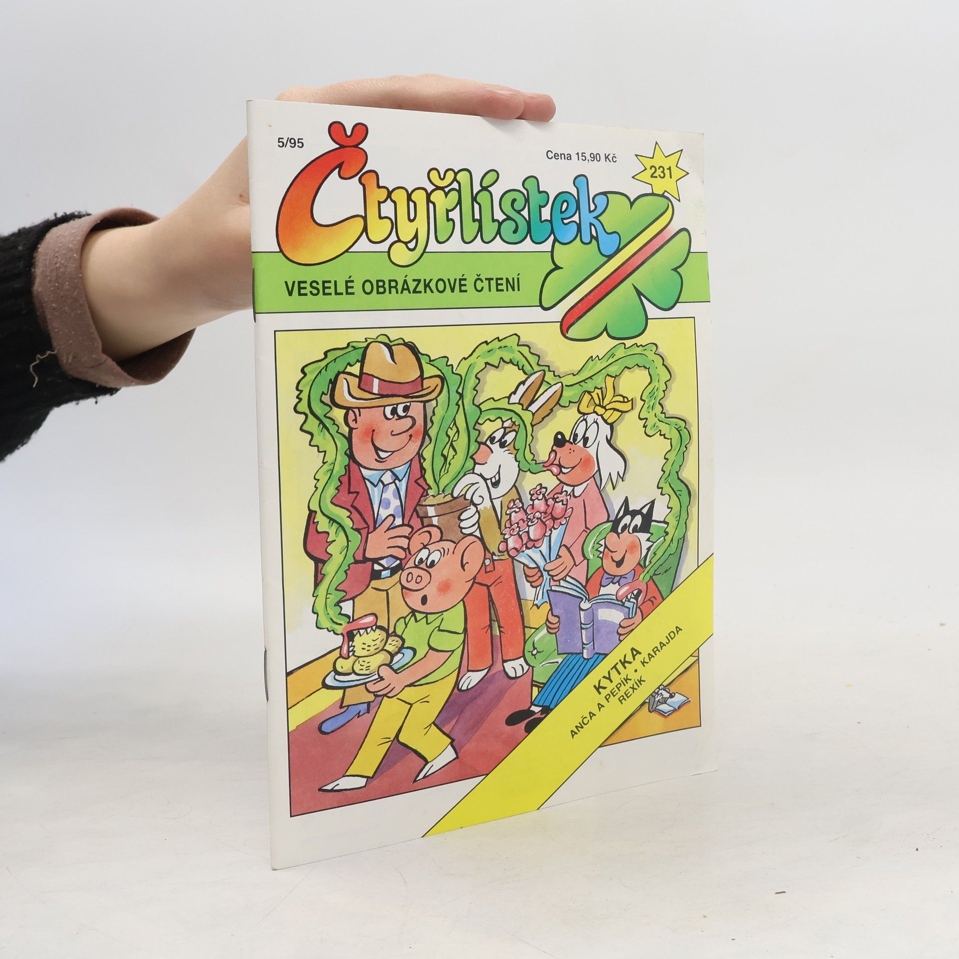 Ljuba Štíplová Čtyřlístek 231, 5/1995. Kytka