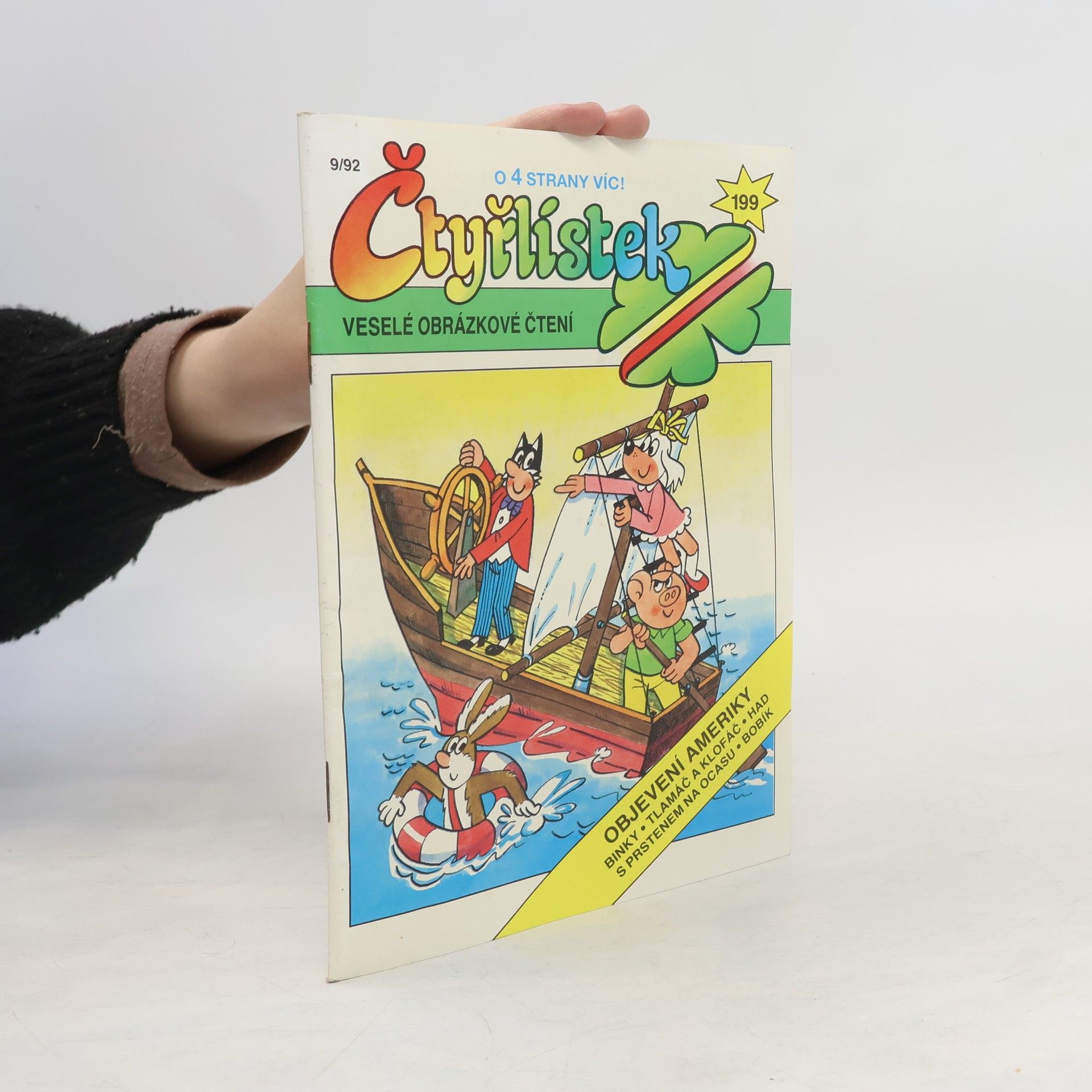 Kolektiv autorů Čtyřlístek 199, 9/1992. Objevení Ameriky