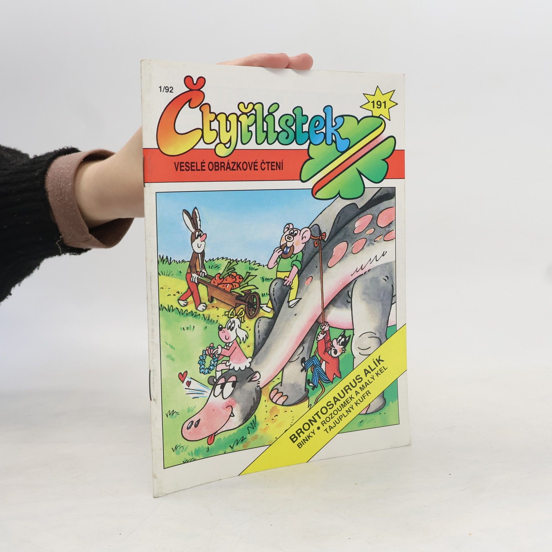 Kolektiv autorů Čtyřlístek 191, 1/1992. Brontosaurus Alík