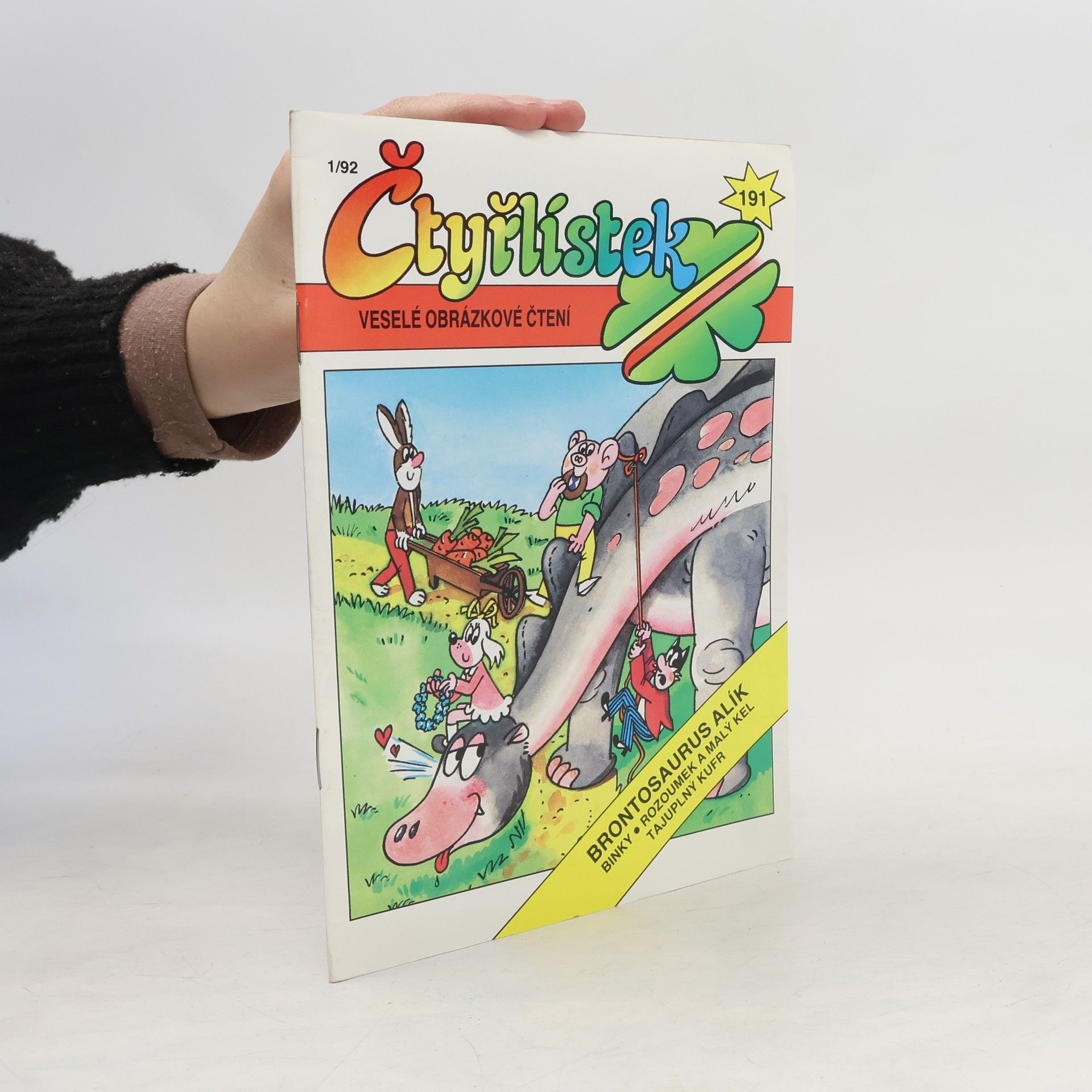 Kolektiv autorů Čtyřlístek 191, 1/1992. Brontosaurus Alík