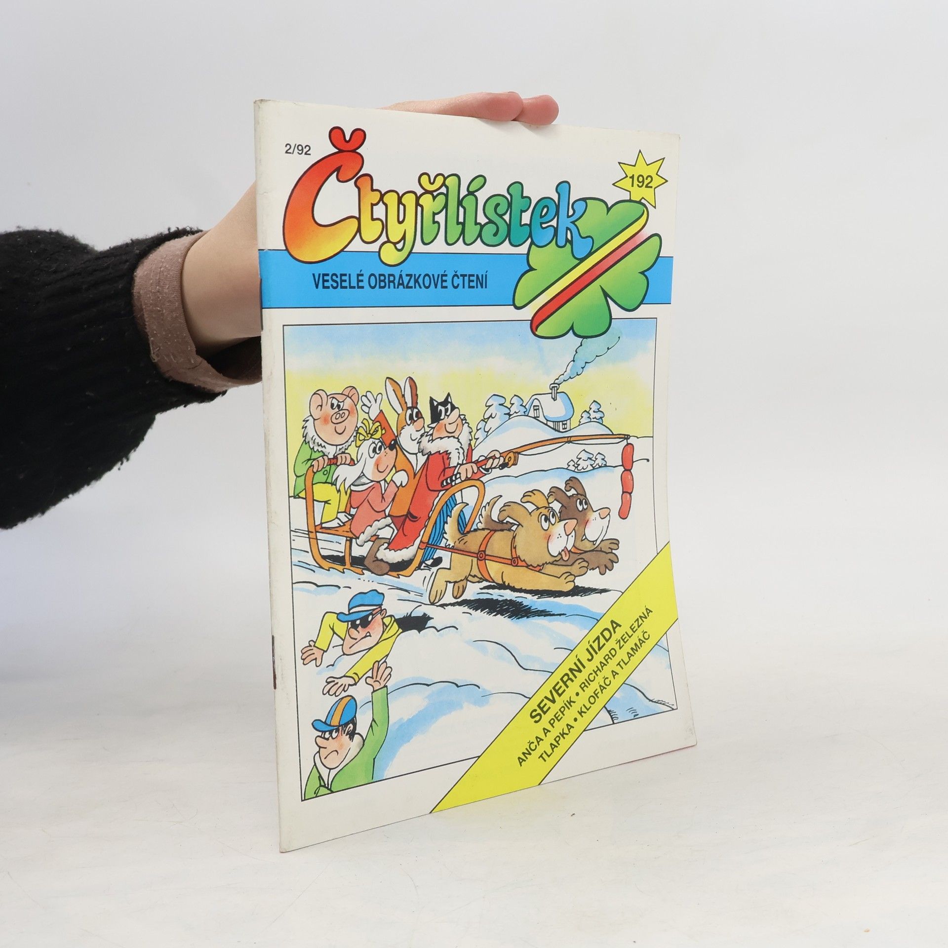 Ljuba Štíplová Čtyřlístek 192. 2/1992. Severní jízda