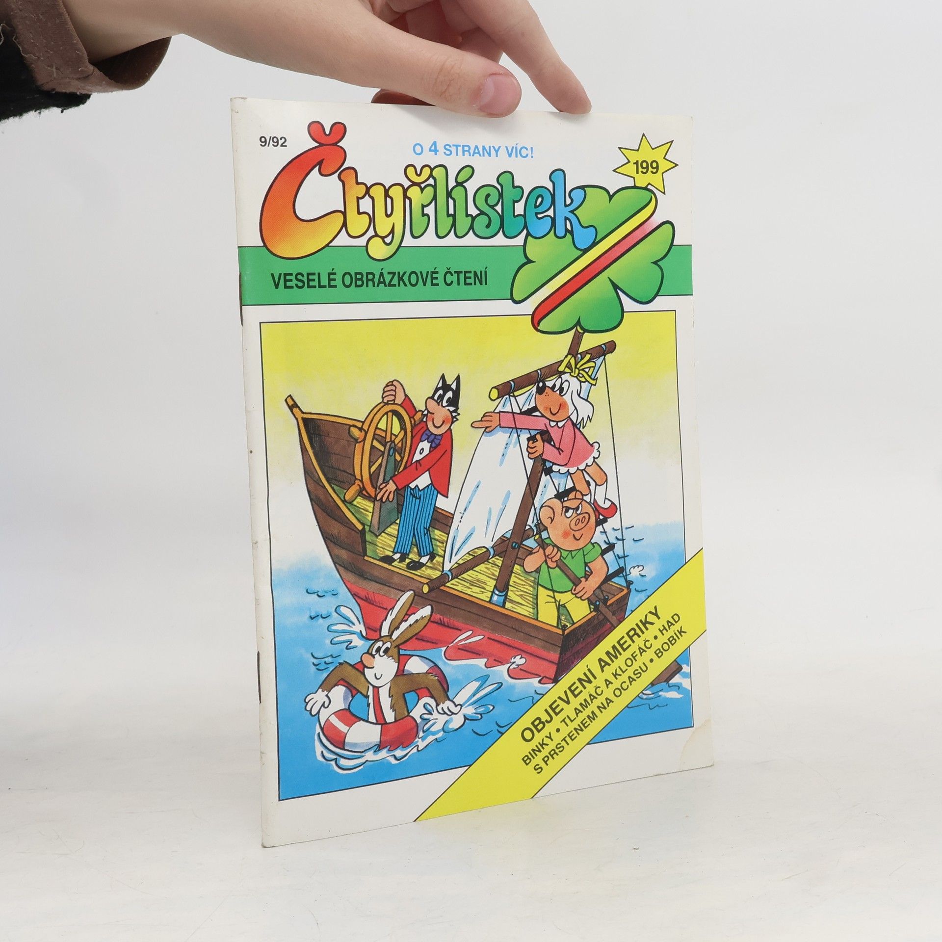 AA.VV. Čtyřlístek 199, 9/1992. Objevení Ameriky