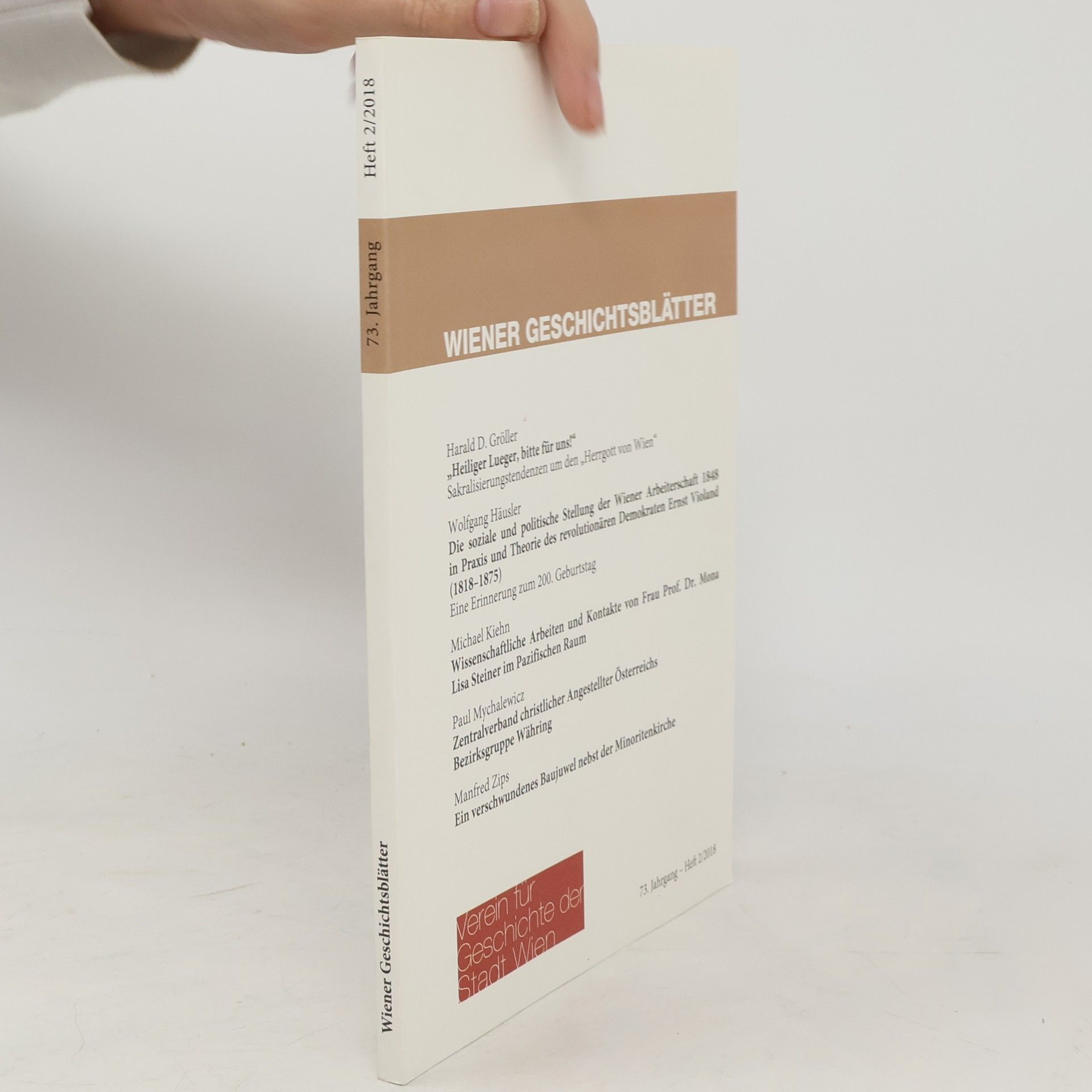 kolektiv Wiener Geschichtsblätter. Heft 2/2018
