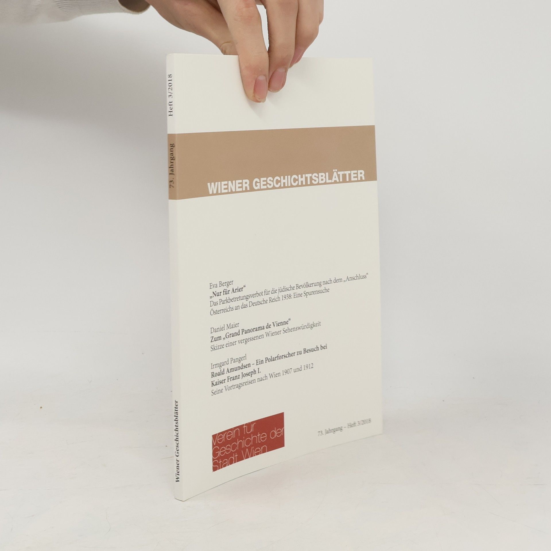 Autorenkollektiv Wiener Geschichtsblätter. Heft 3/2018