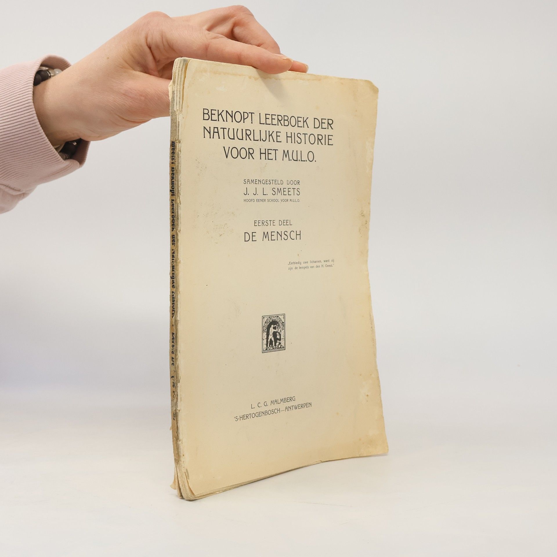 J.J.L. Smeets Beknopt Leerboek der Natuurlijke Historie voor het M.U.L.O.