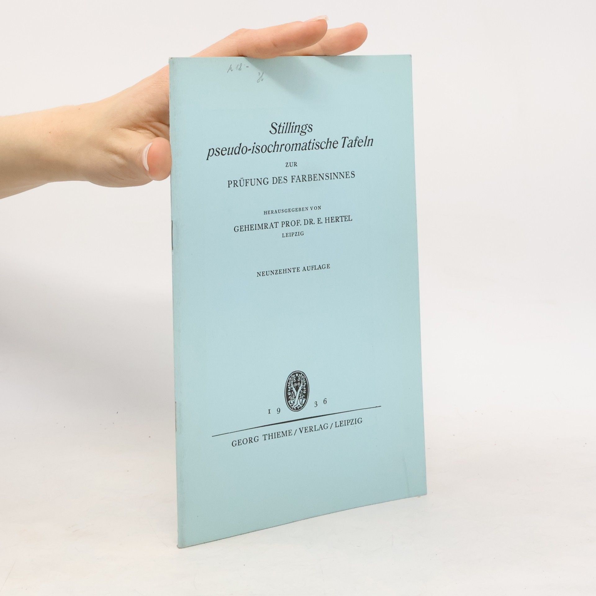 Autorenkollektiv Stillings pseudo-isochromatische Tafeln