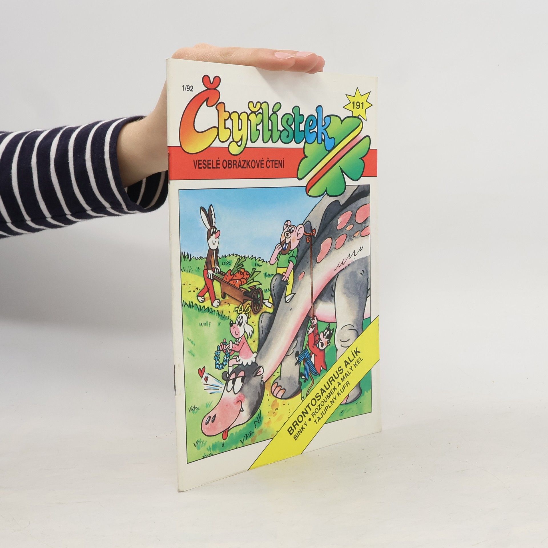 AA.VV. Čtyřlístek 191, 1/1992. Brontosaurus Alík