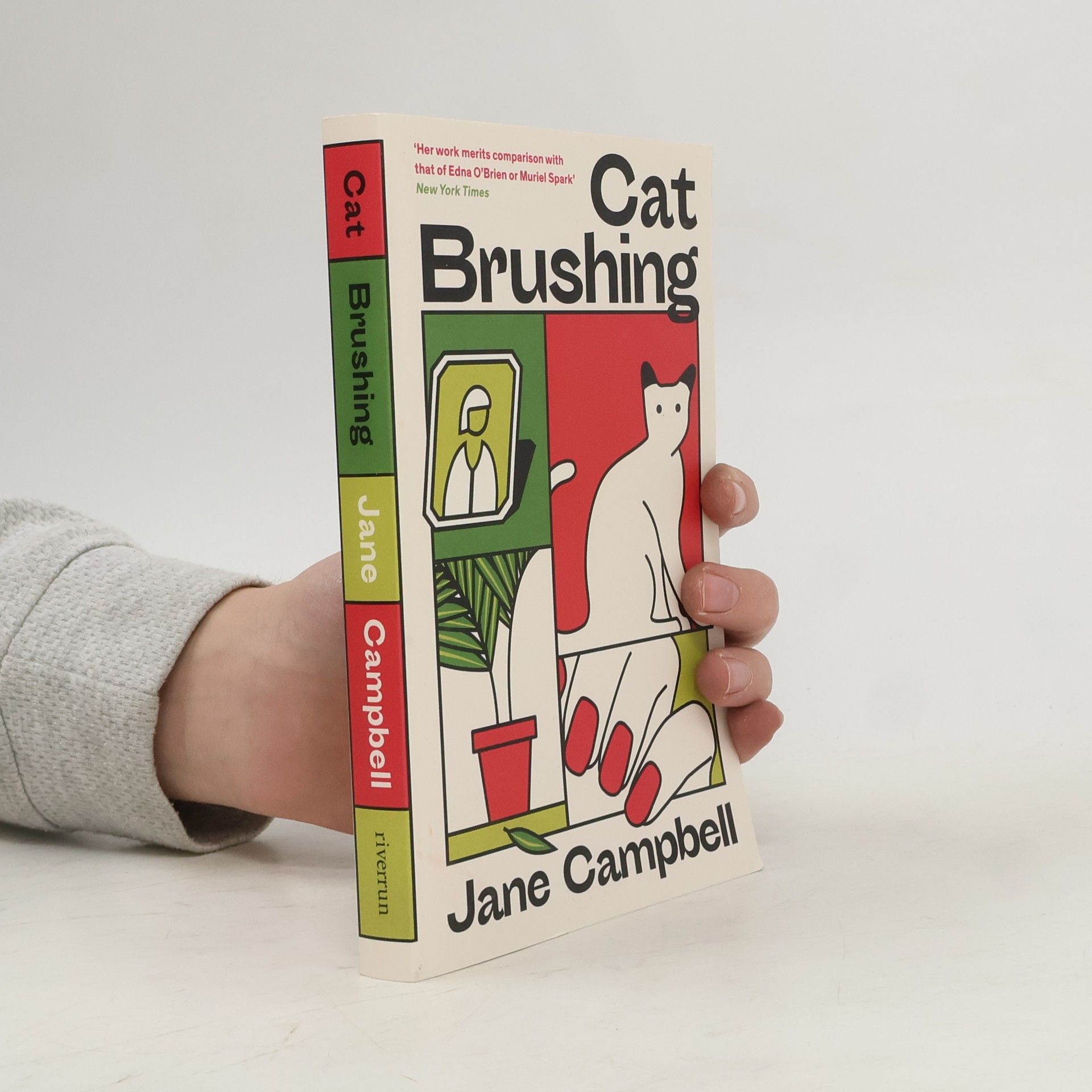 Jane Campbell Cat Brushing