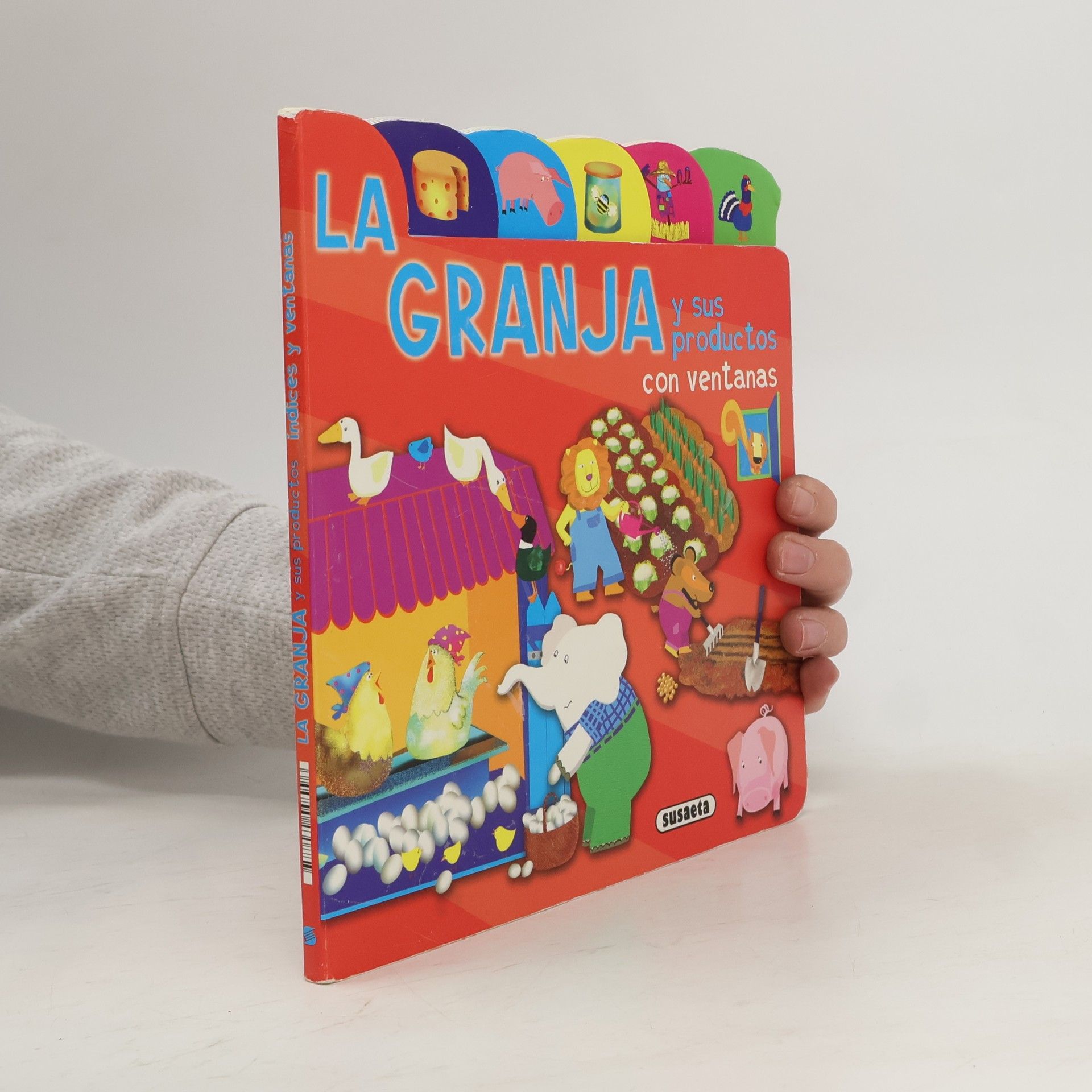 La granja y sus productos, con ventanas