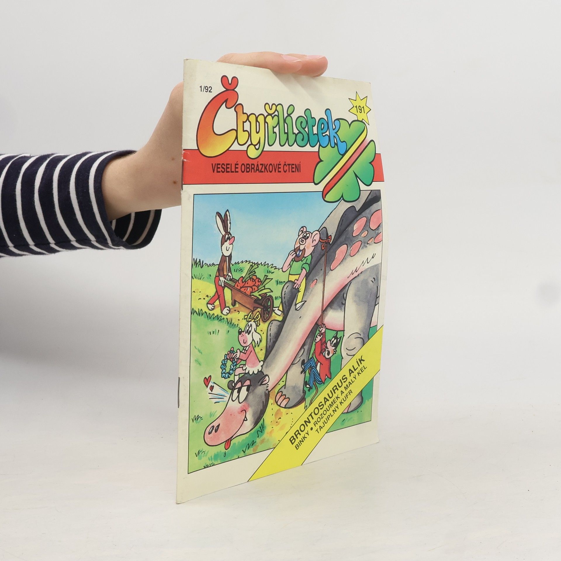 Autorenkollektiv Čtyřlístek 191, 1/1992. Brontosaurus Alík