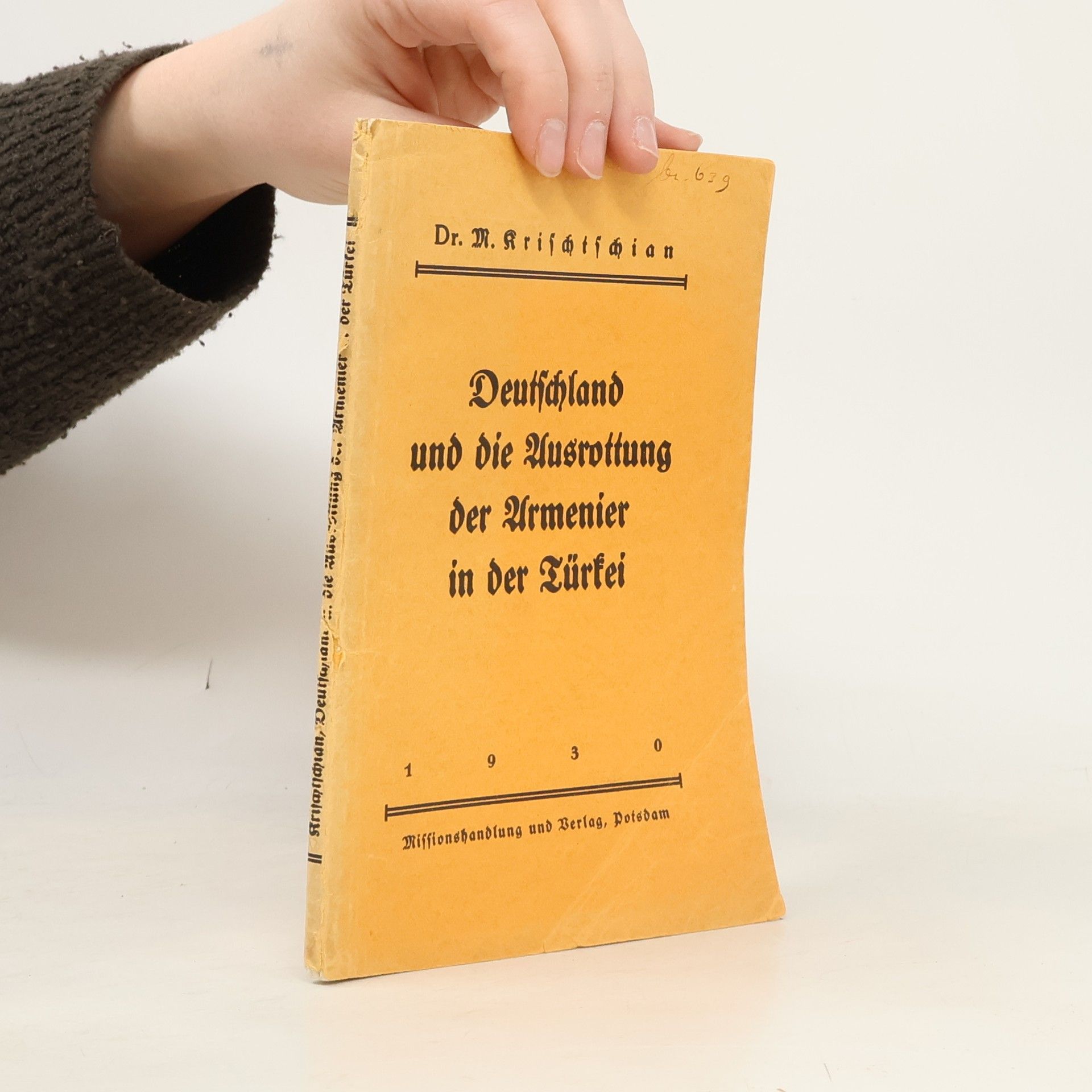 Melkon Krischtschian Deutschland und die Ausrottung der Armenier in der Türkei