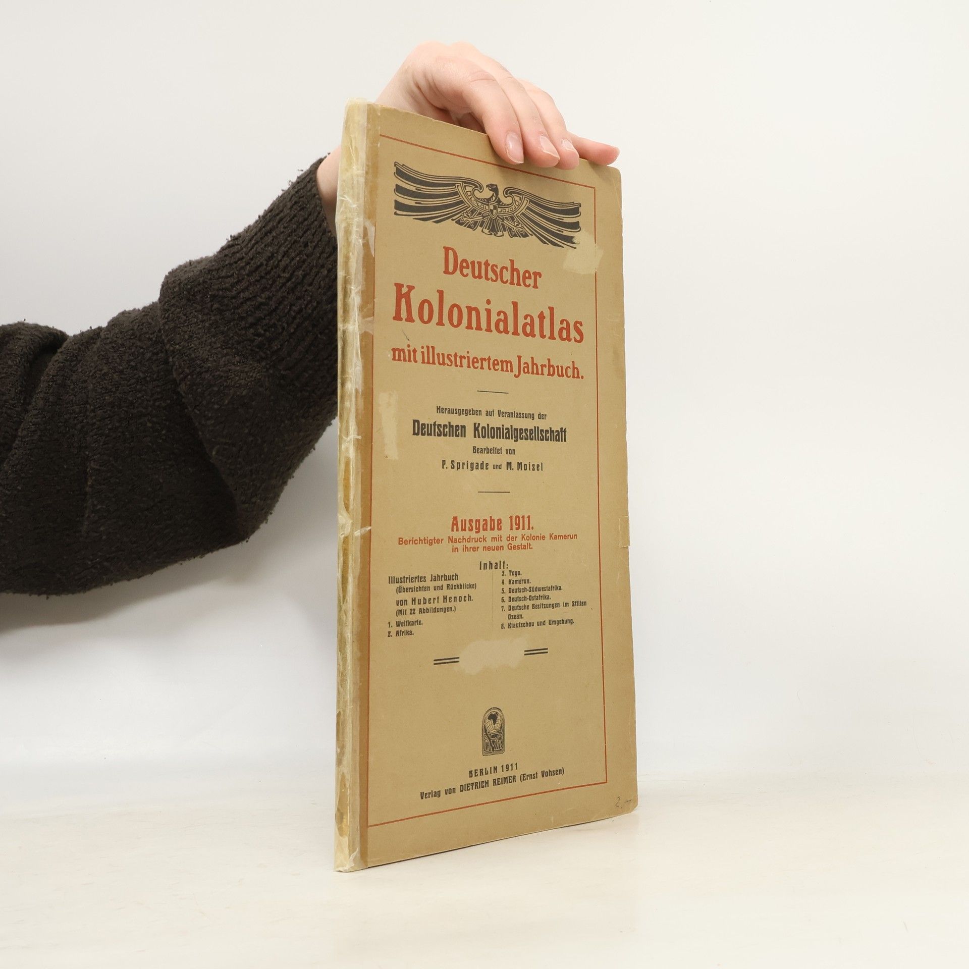 M. Moisel Deutscher Kolonialatlas mit Jahrbuch