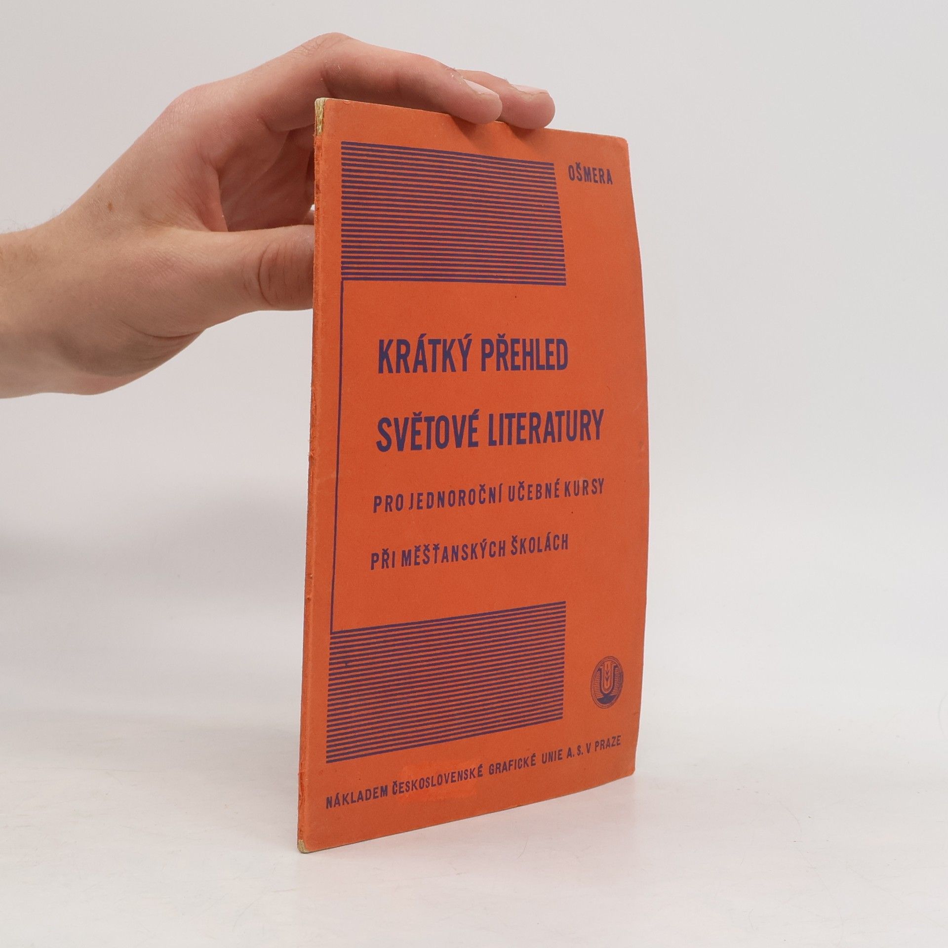 Ošmera Josef Krátký přehled světové literatury