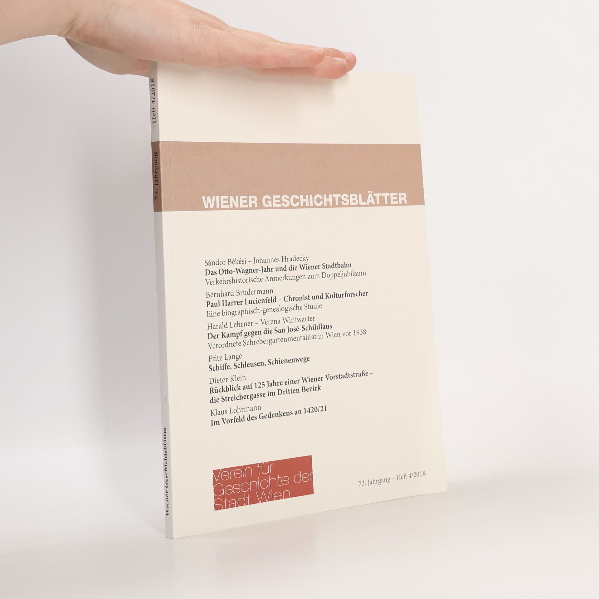 Autorenkollektiv Wiener Geschichtsblätter 4/2018