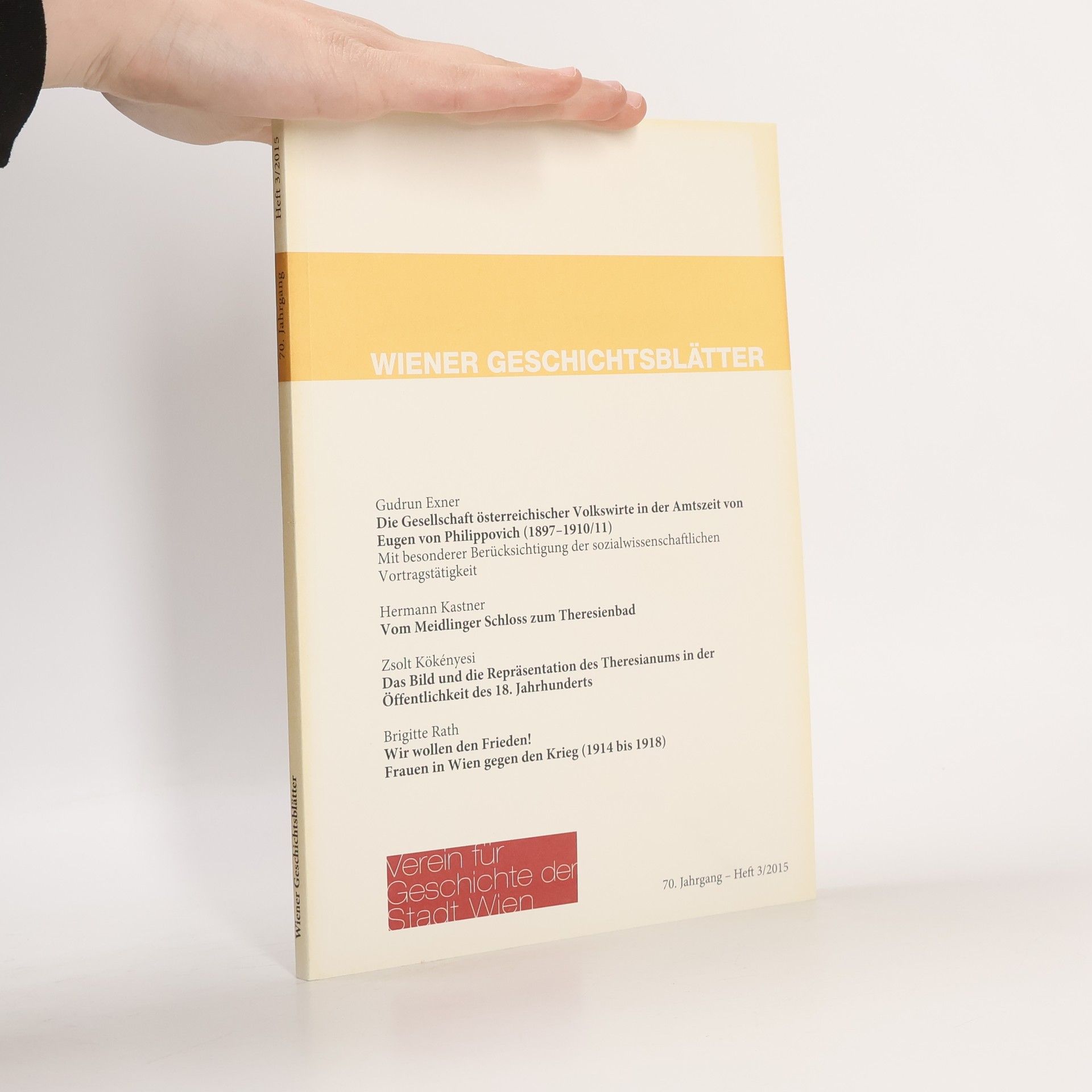 Auteurscollectief Wiener Geschichtsblätter 3/2015