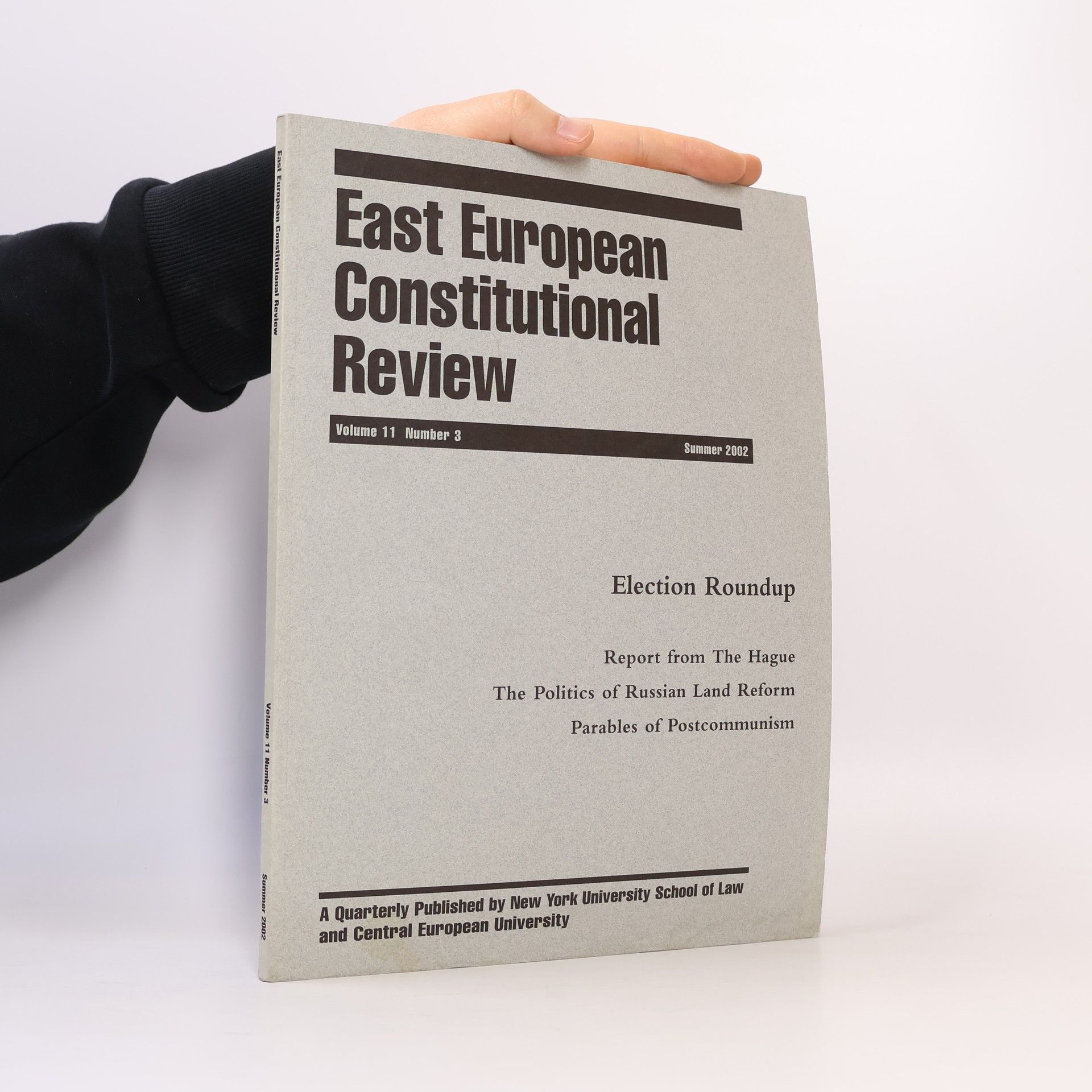 Various authors East European Constitutional Review. Volume 11. Number 3
