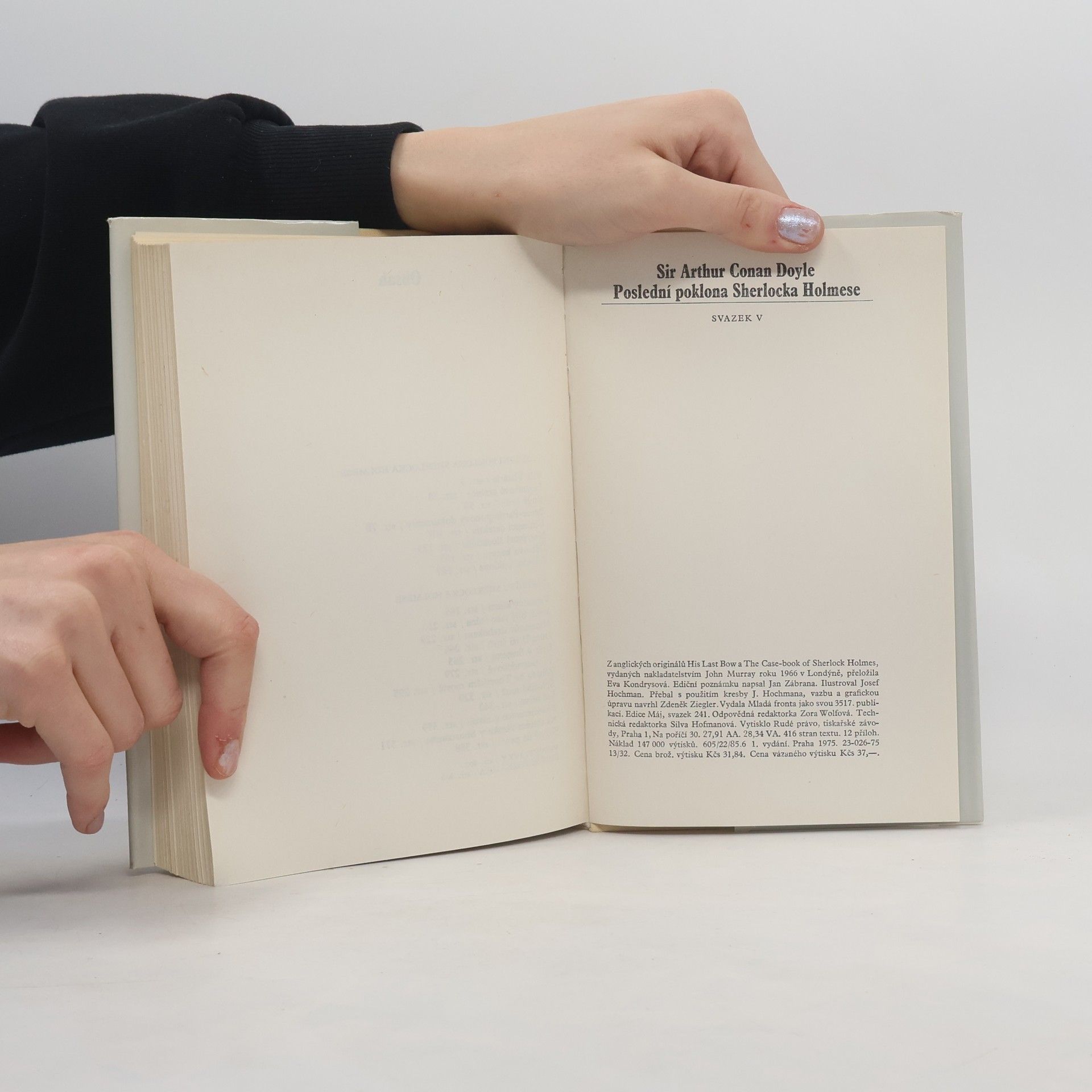 Arthur Conan Doyle Poslední poklona Sherlocka Holmese