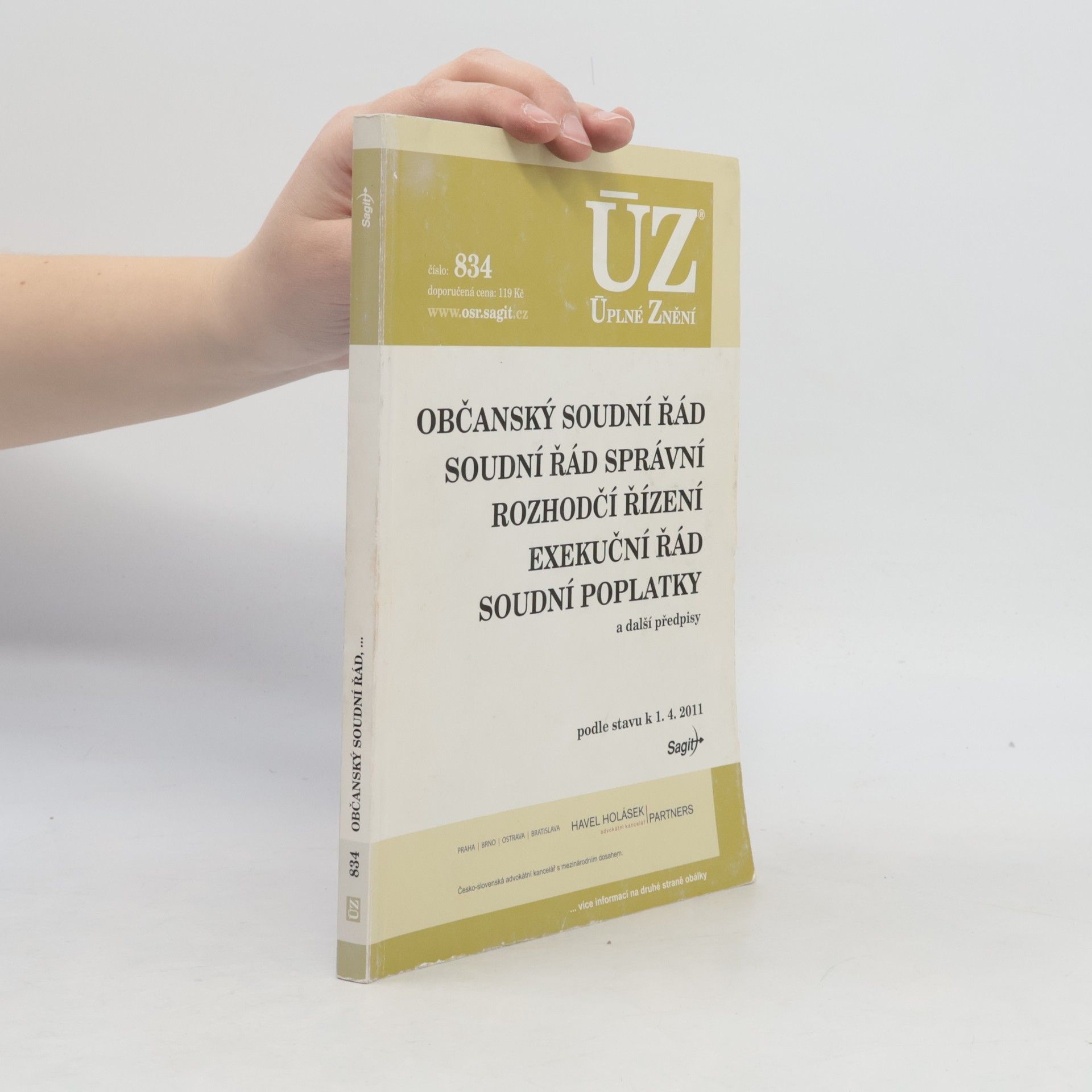 Various authors Občanský soudní řád. Úplné znění č. 834
