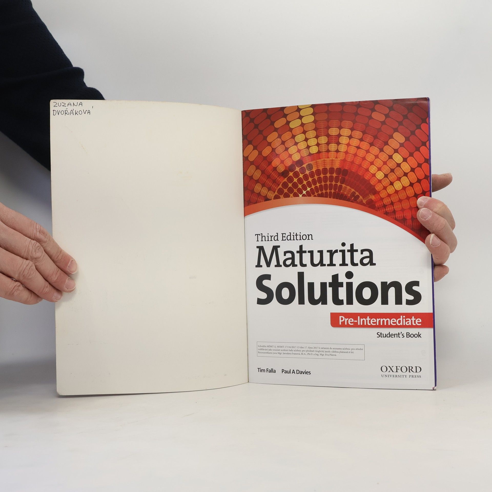 Tim Falla Maturita solutions : third edition. Pre-intermediate. Student's book