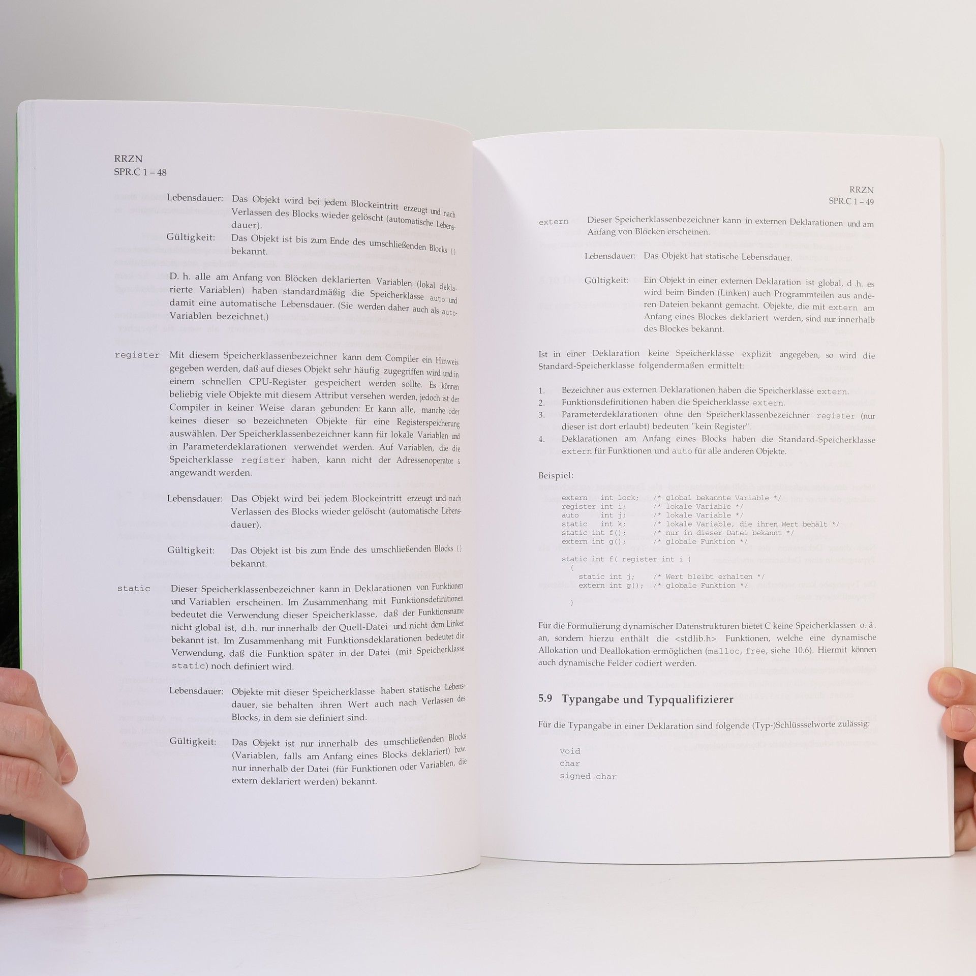 Autorenkollektiv Die Programmiersprache C. Ein NAchschlagewerk