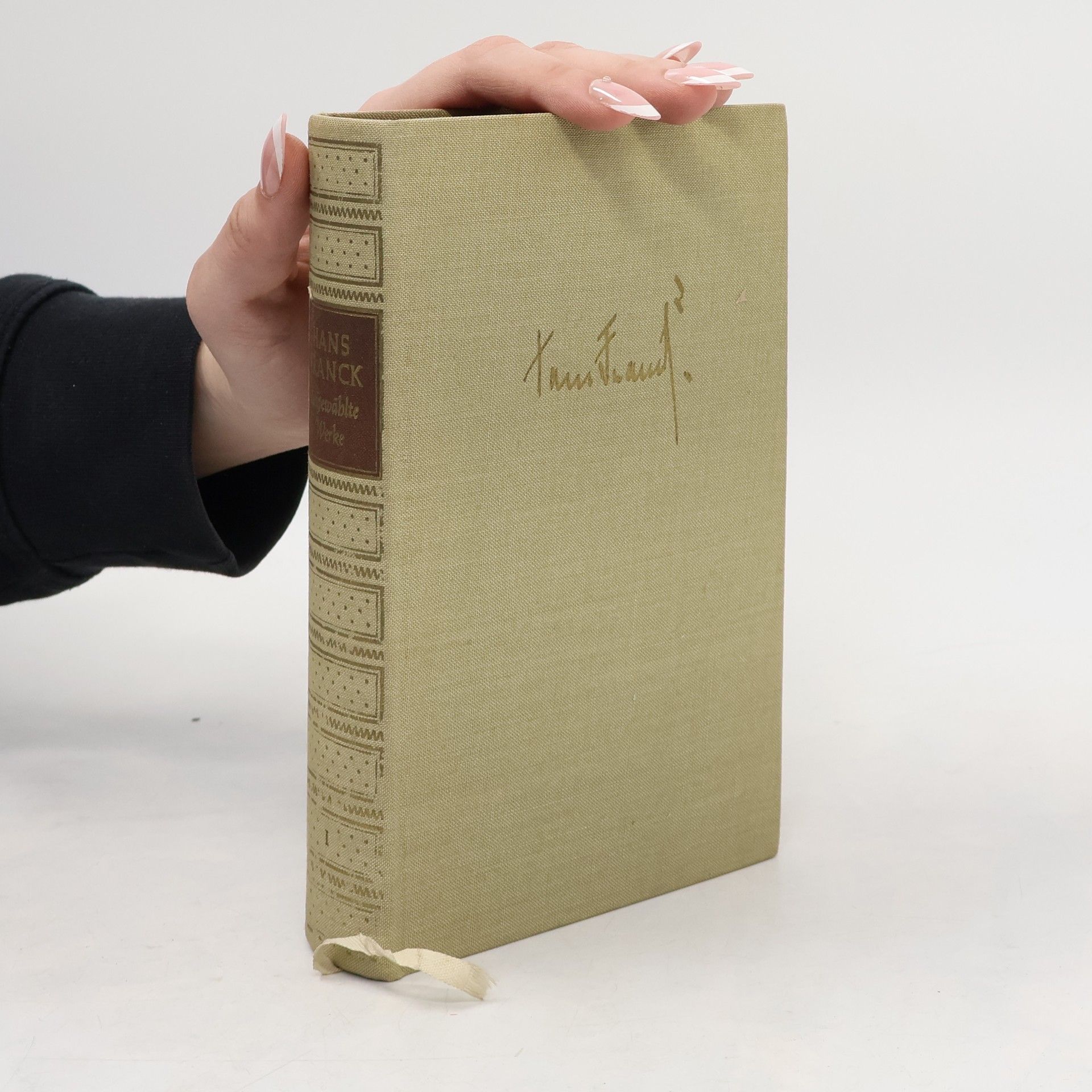 Hans Franck Ausgewählte Werke I.