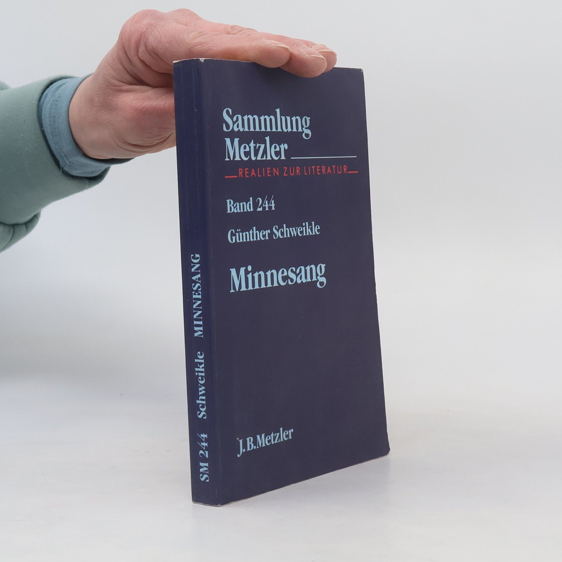 Günther Schweikle Sammlung Metzler - 244: Minnesang