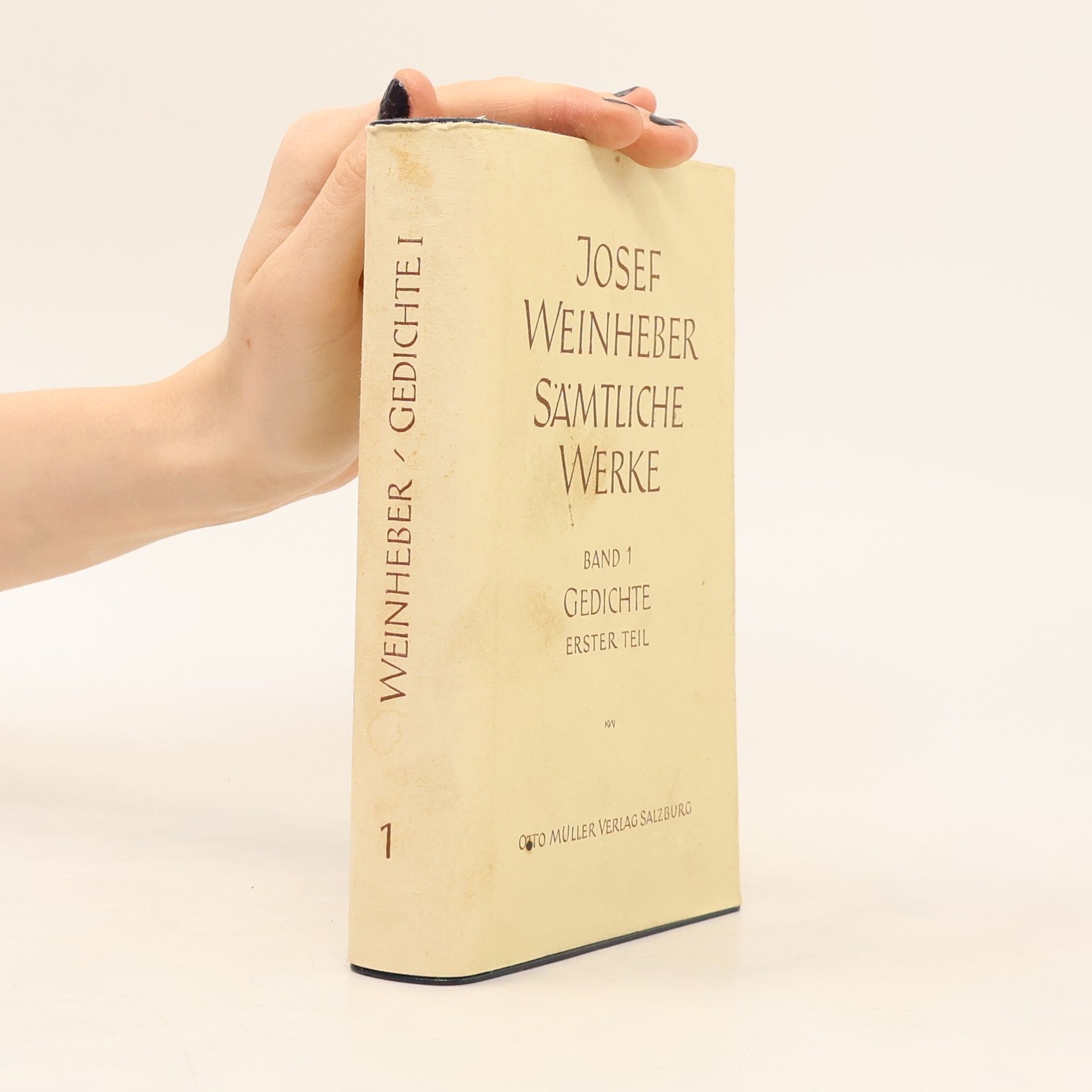 Sämtliche Werke. I. Band: Gedichte