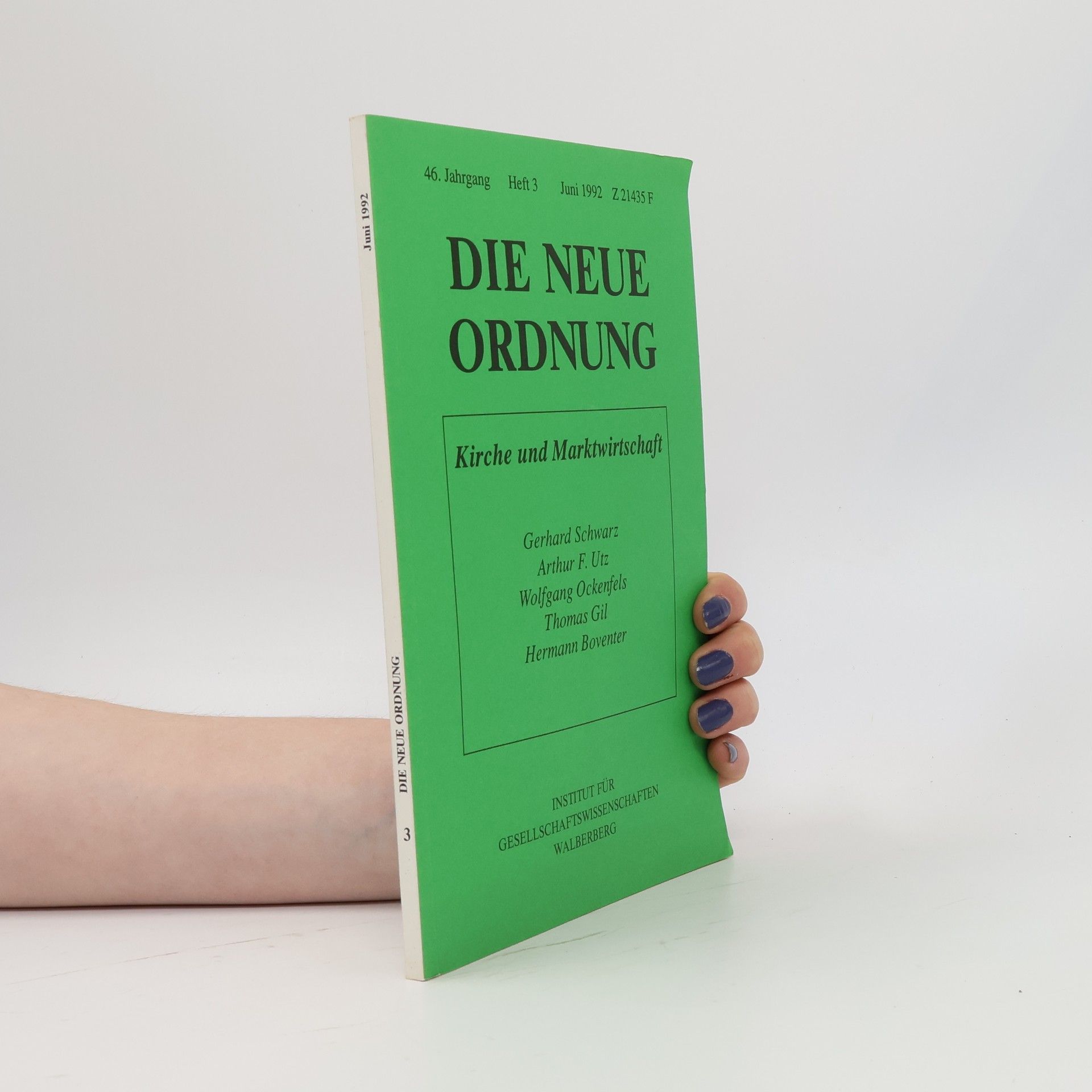 Kolektiv autorů Die neue Ordnung 3/1992