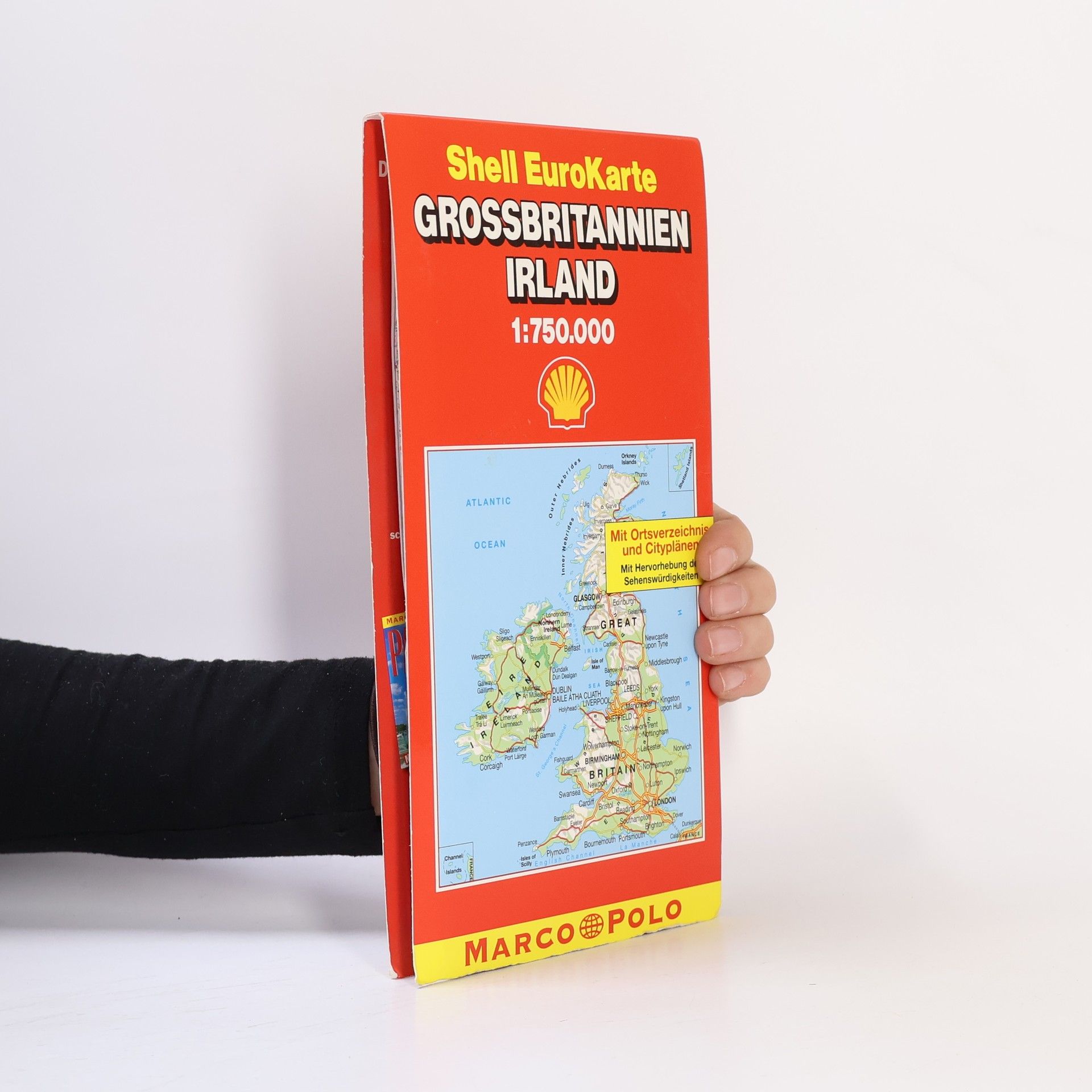 Autores varios Shell EuroKarte Grossbritannien, Irland, 1:750.000