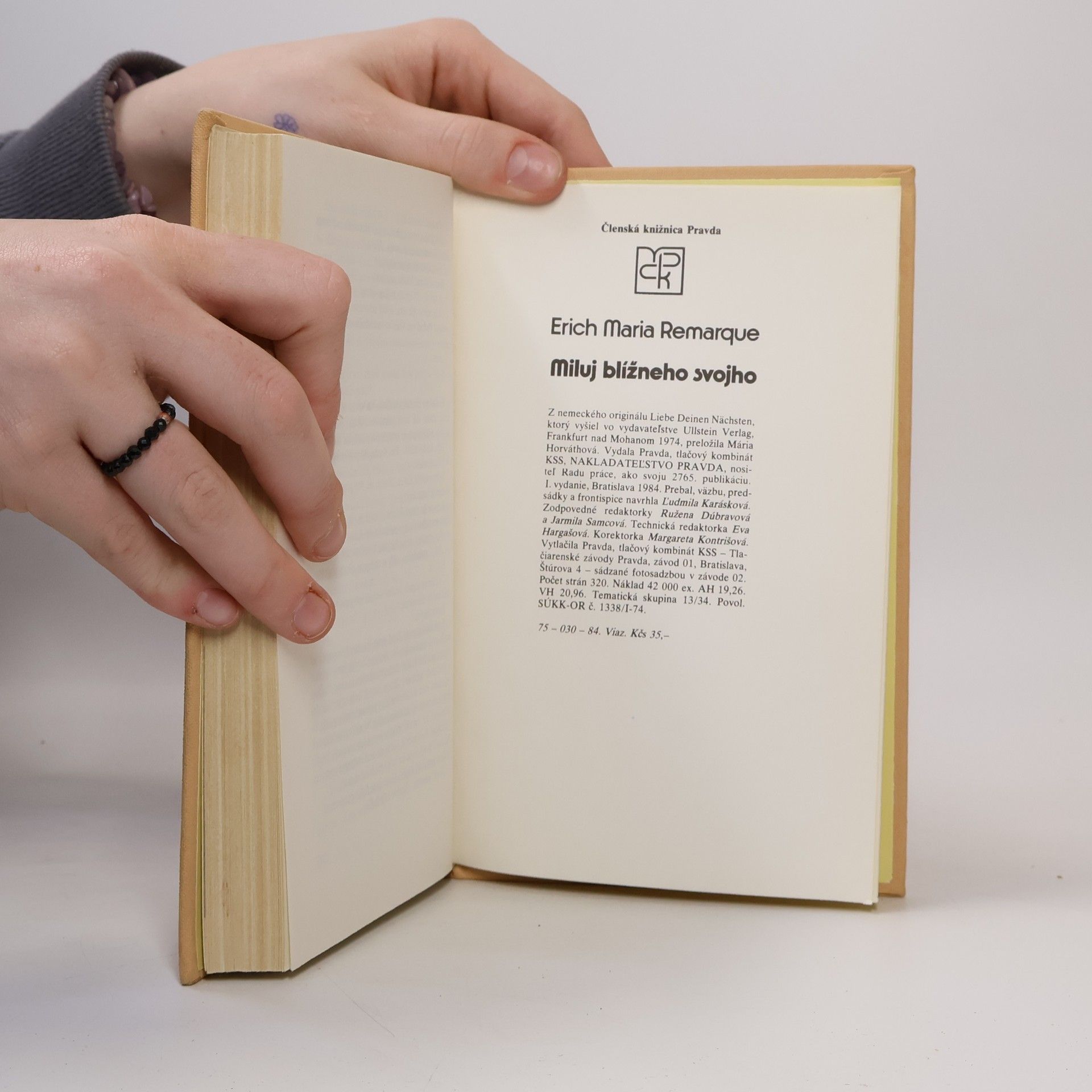 Erich Maria Remarque Miluj blížneho svojho