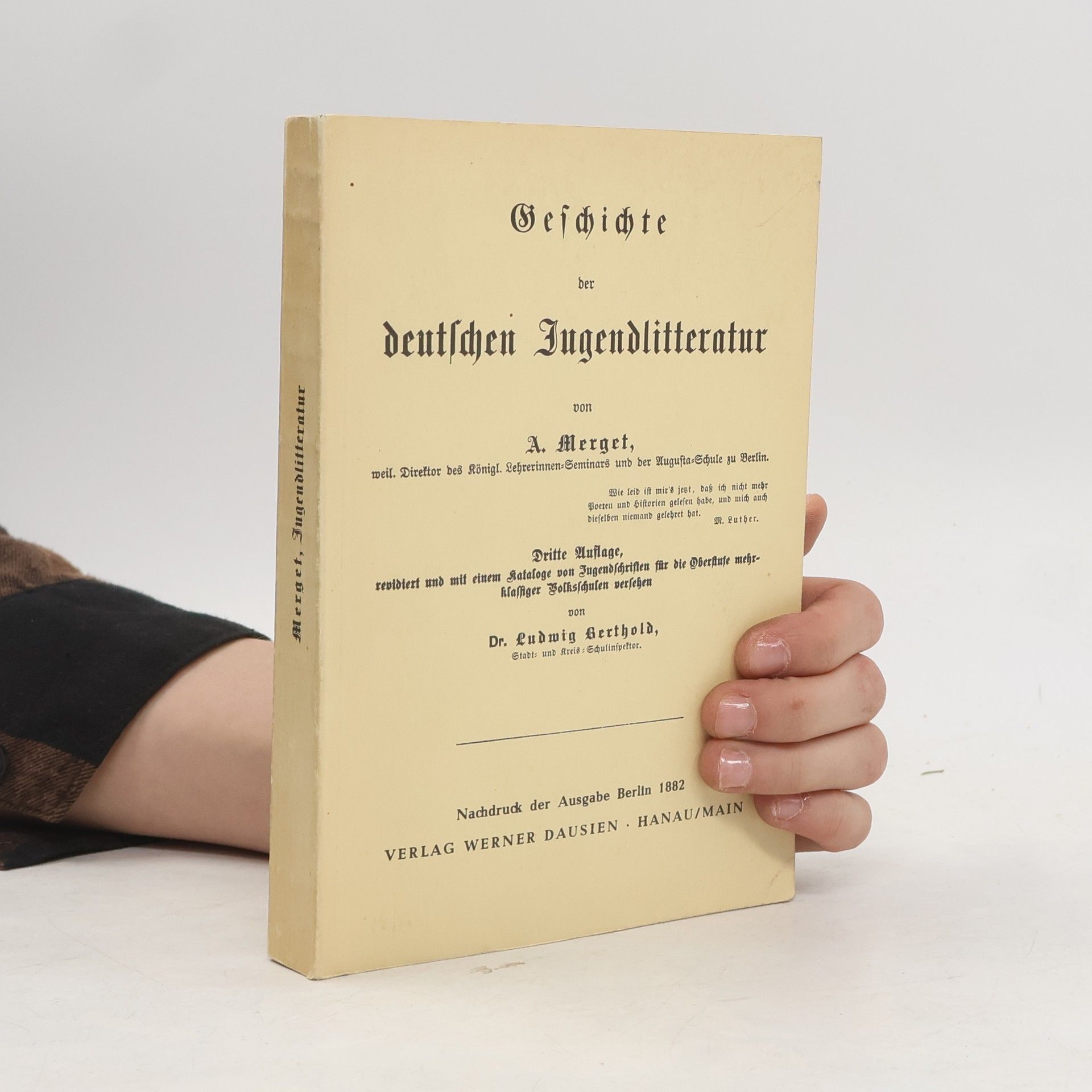 Adalbert Merget Geschichte der deutschen Jugendliteratur