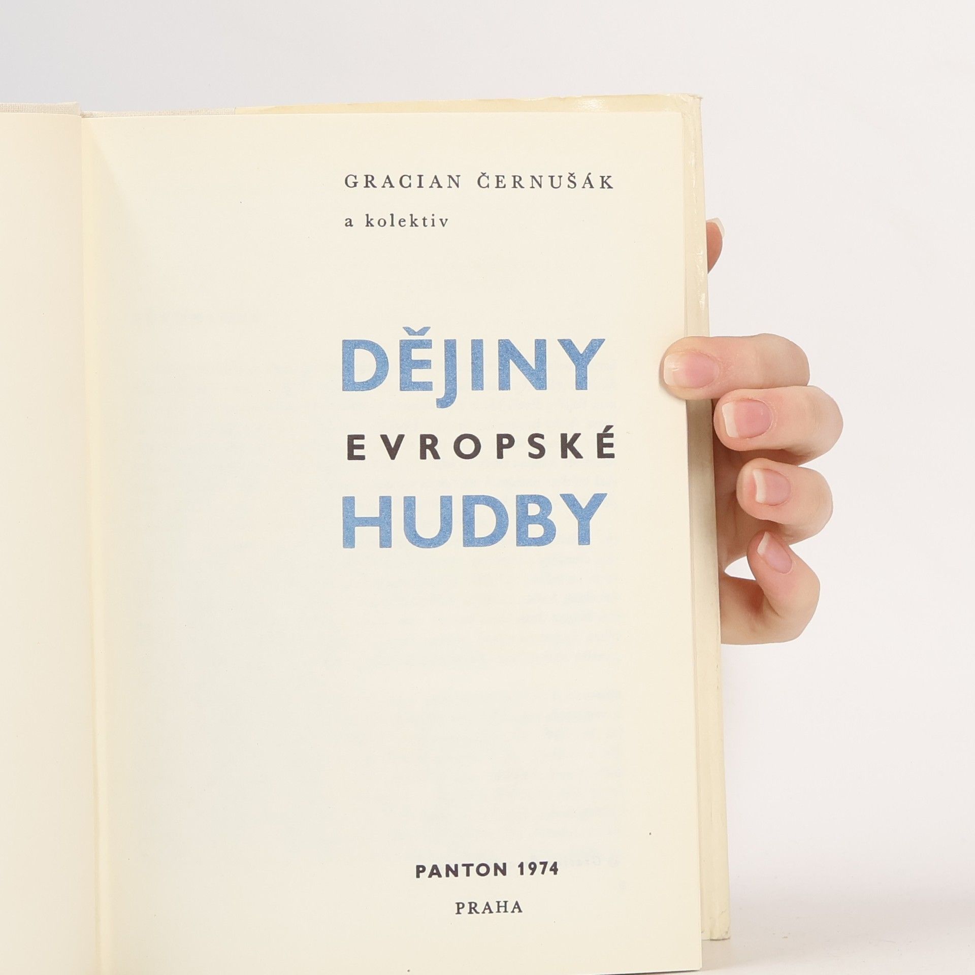 Gracian Černušák Dějiny evropské hudby