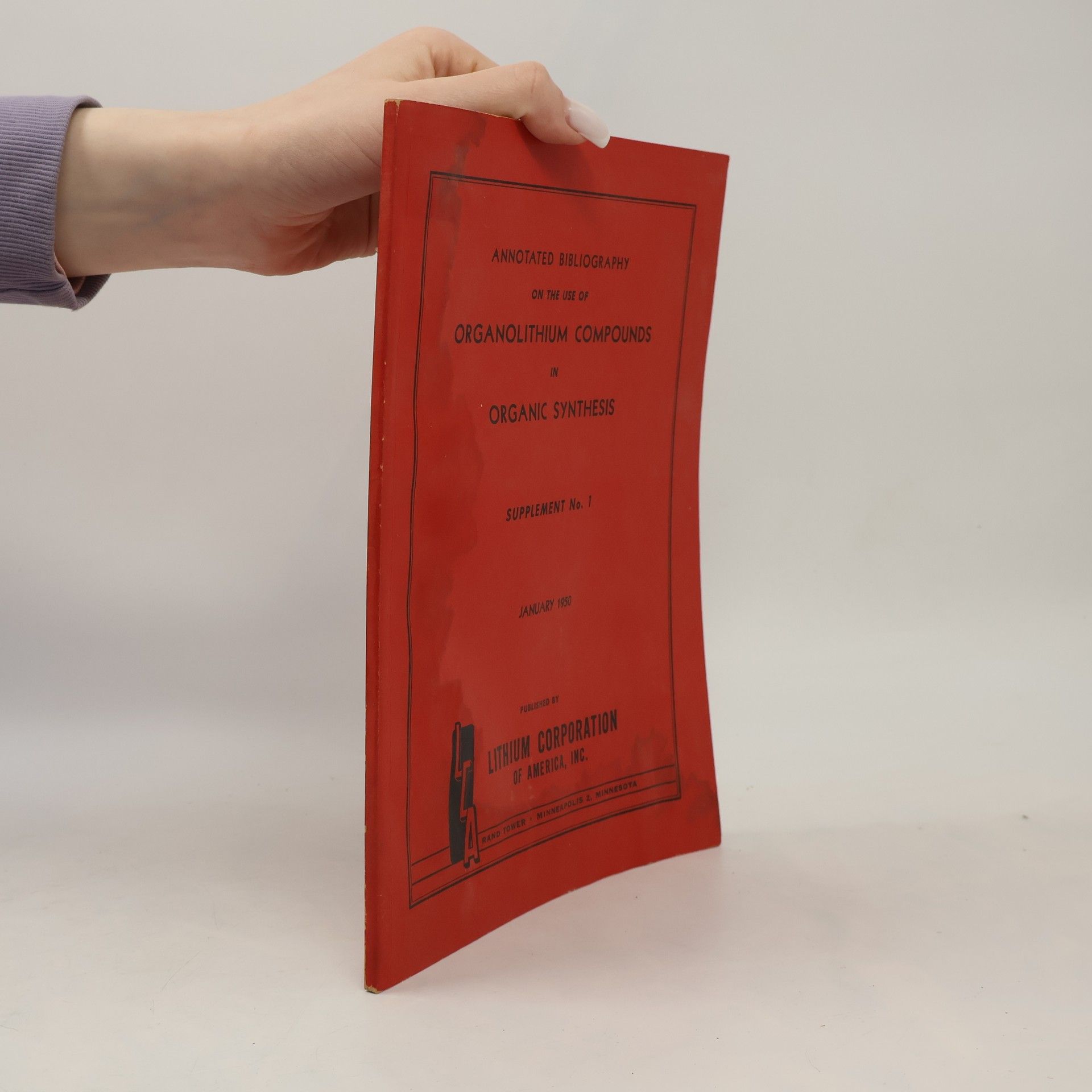 Autorenkollektiv Annotated Bibliography on the Use of Organolithium Compounds in Organic Synthesis