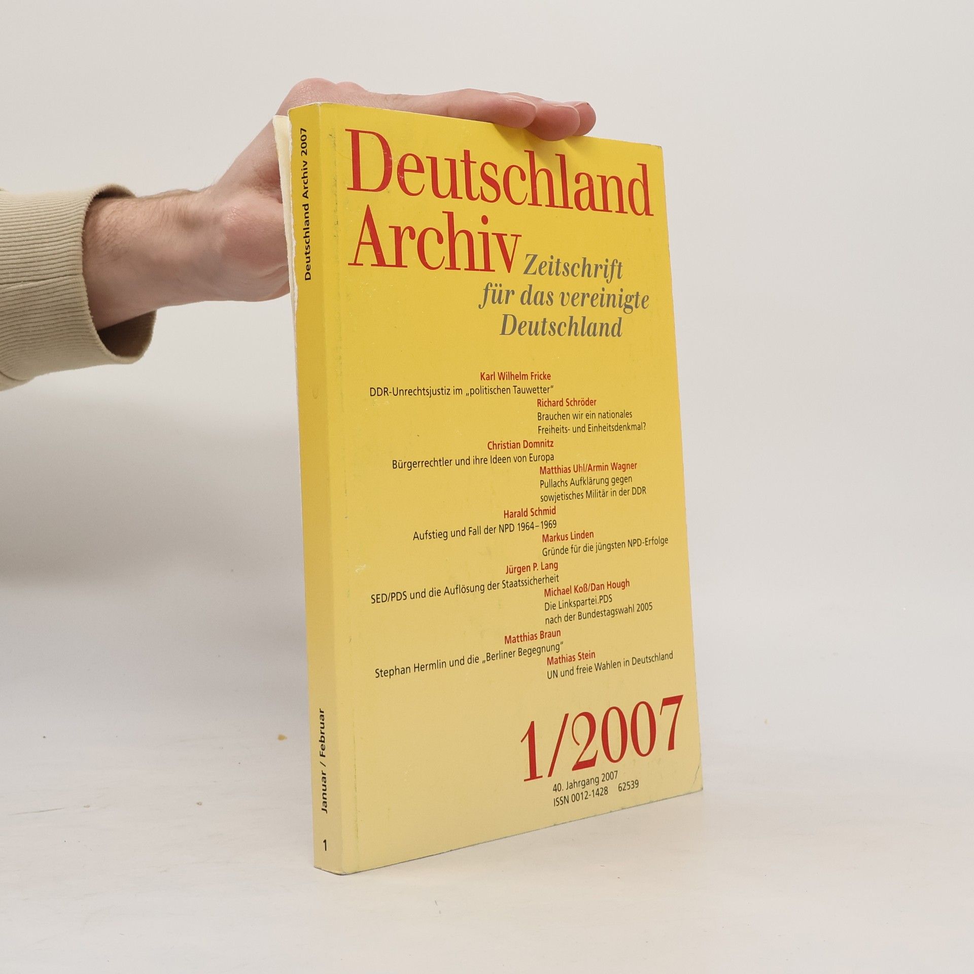 Autorenkollektiv Deutschland Archiv 1/2007